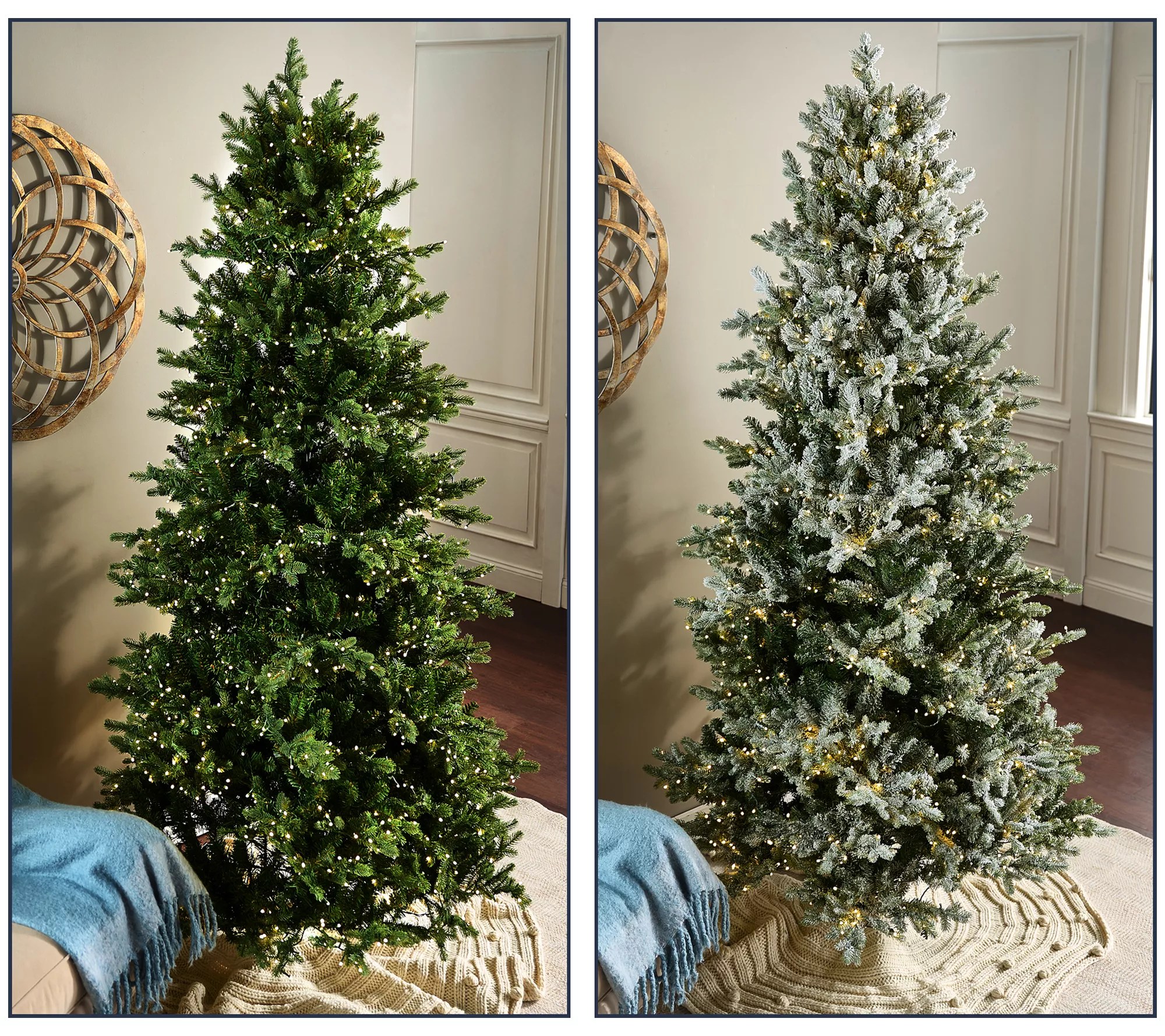 Home Reflections Starry Light Color Change LED Spruce Tree