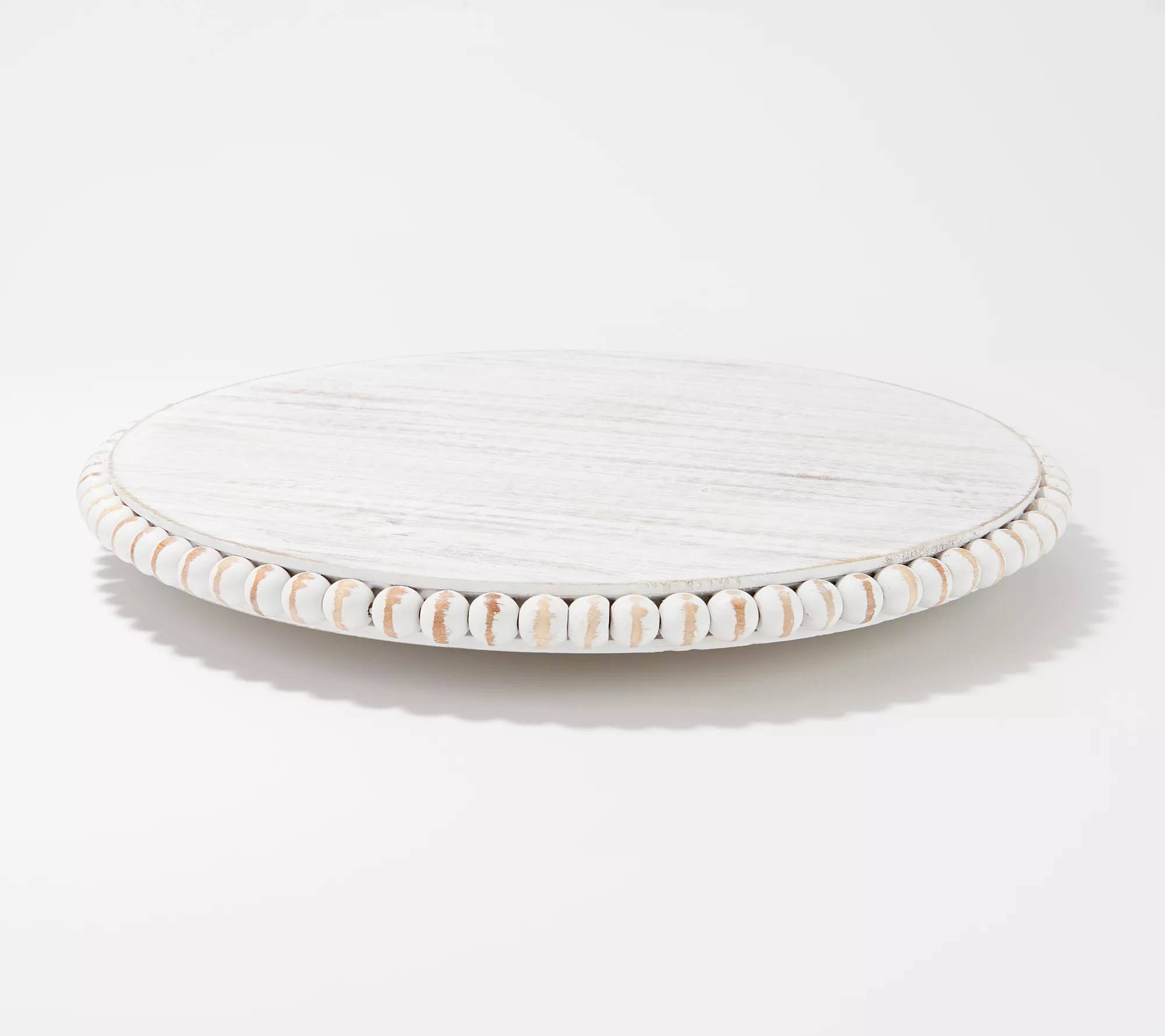 16.5" Beaded Wooden Lazy Susan Display by Valerie