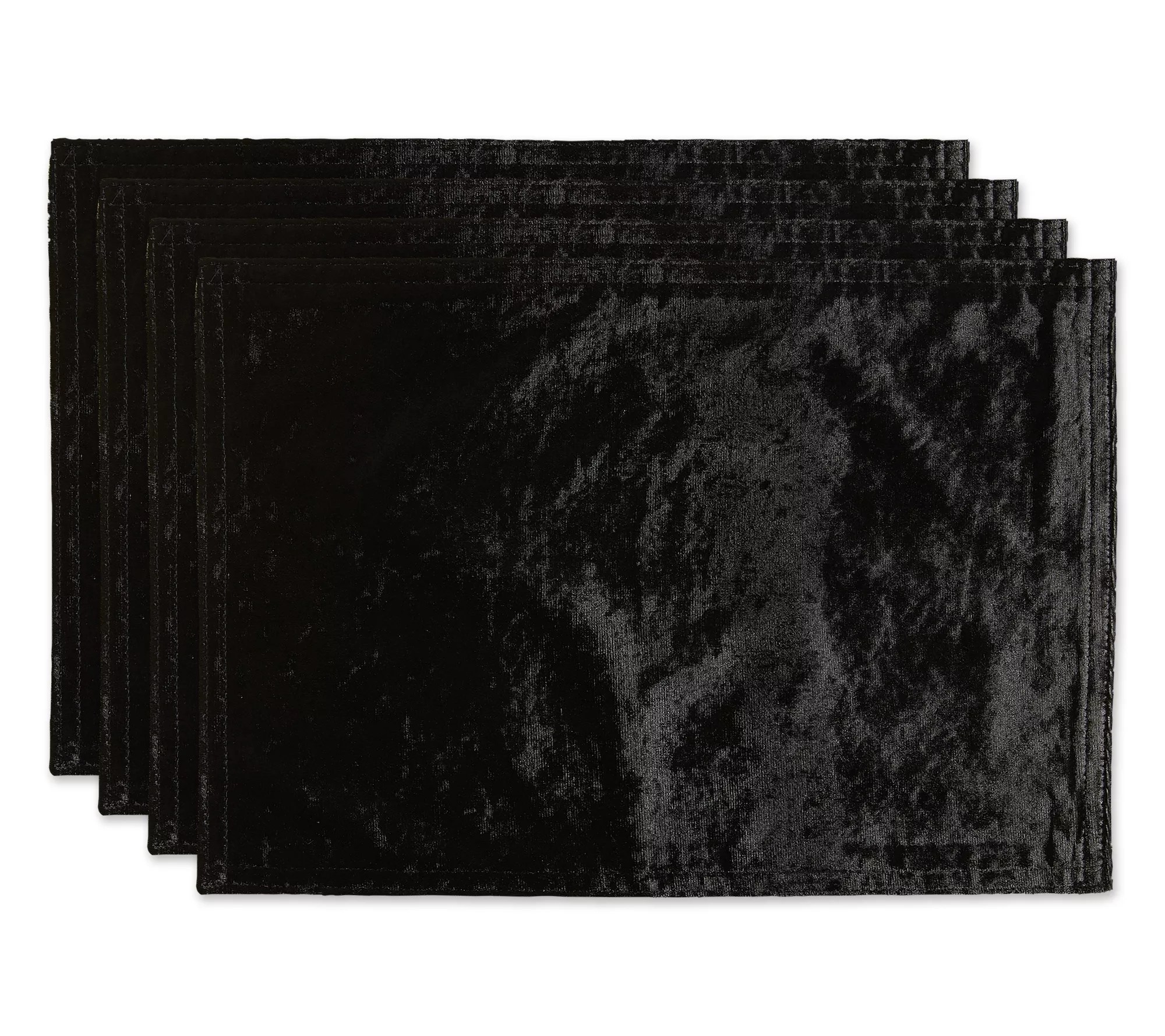 Design Imports Set of 4 Velvet Placemats