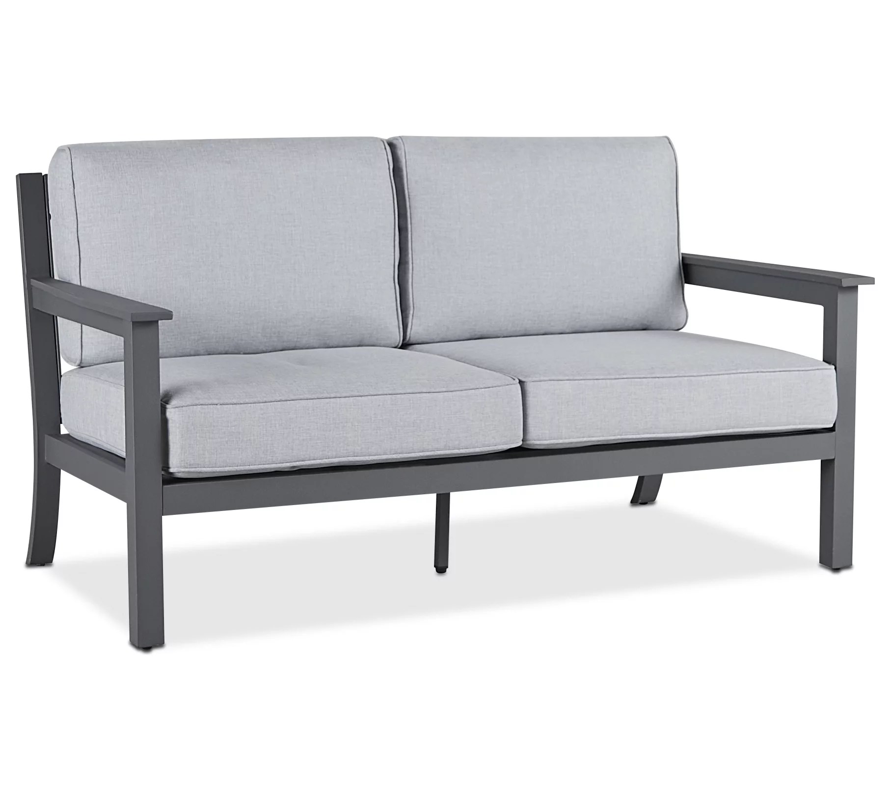 Real Flame Ortun TwoSeat Outdoor Sofa with Cushions