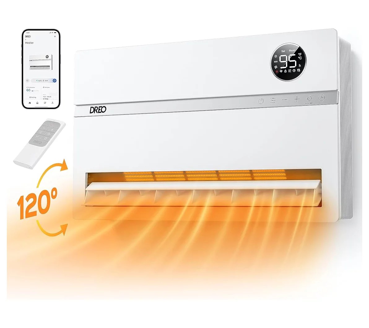 Dreo WH719S 1500W Smart Wall Heater - QVC.com