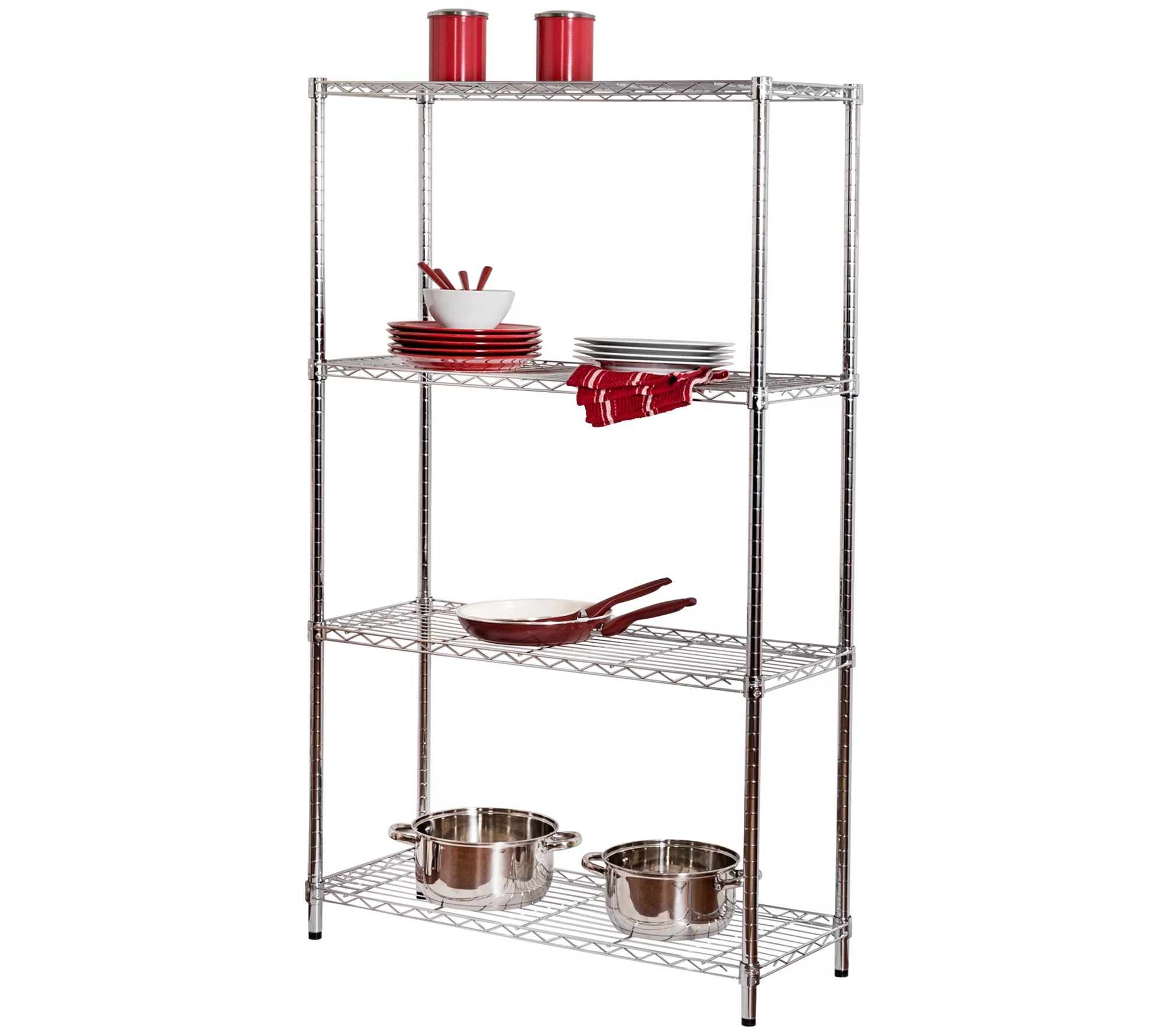HoneyCanDo 4 Tier Heavy Duty Shelving Unit 0lb