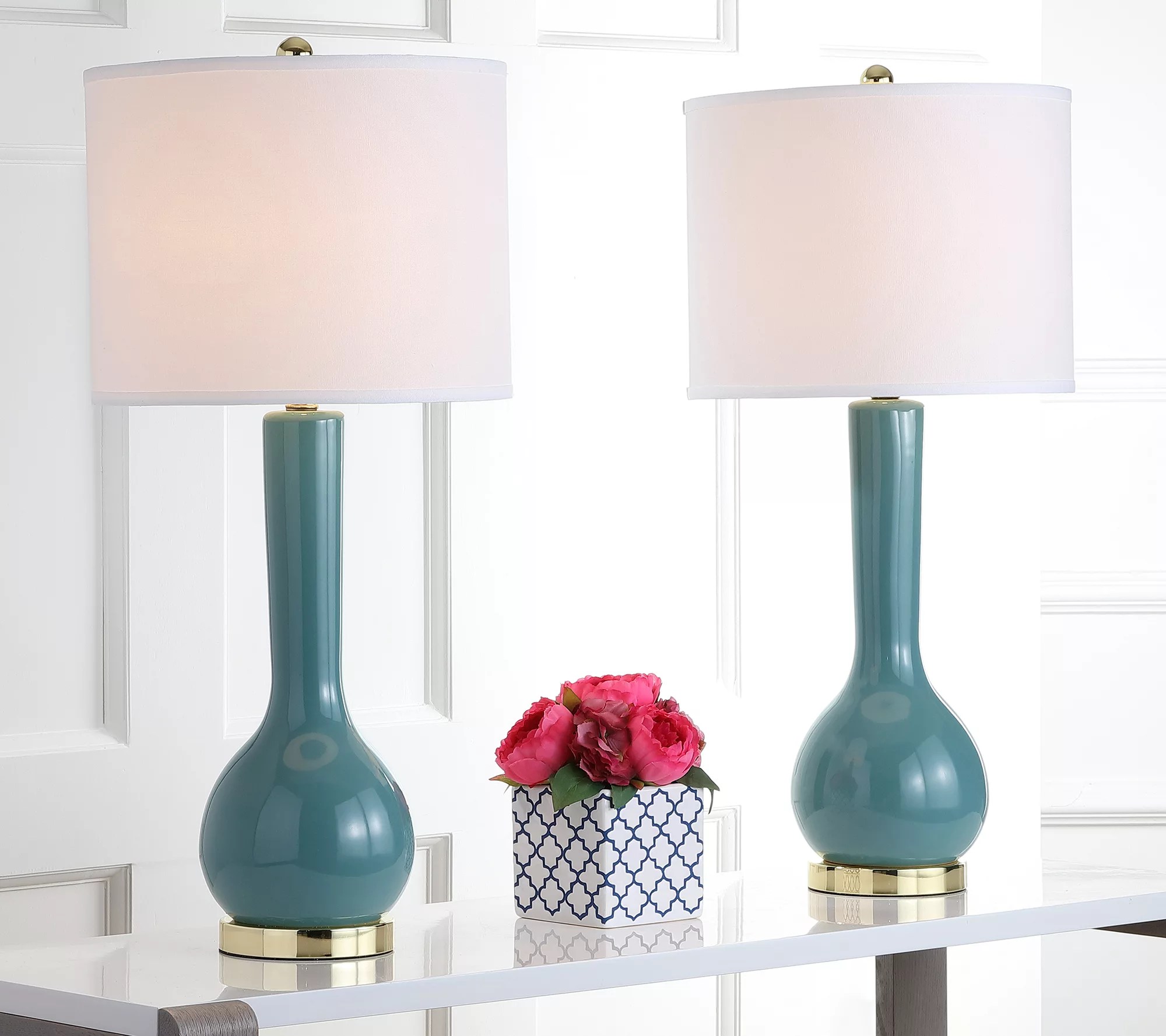 Safavieh Set of 2 Mae LongNeck Table Lamps