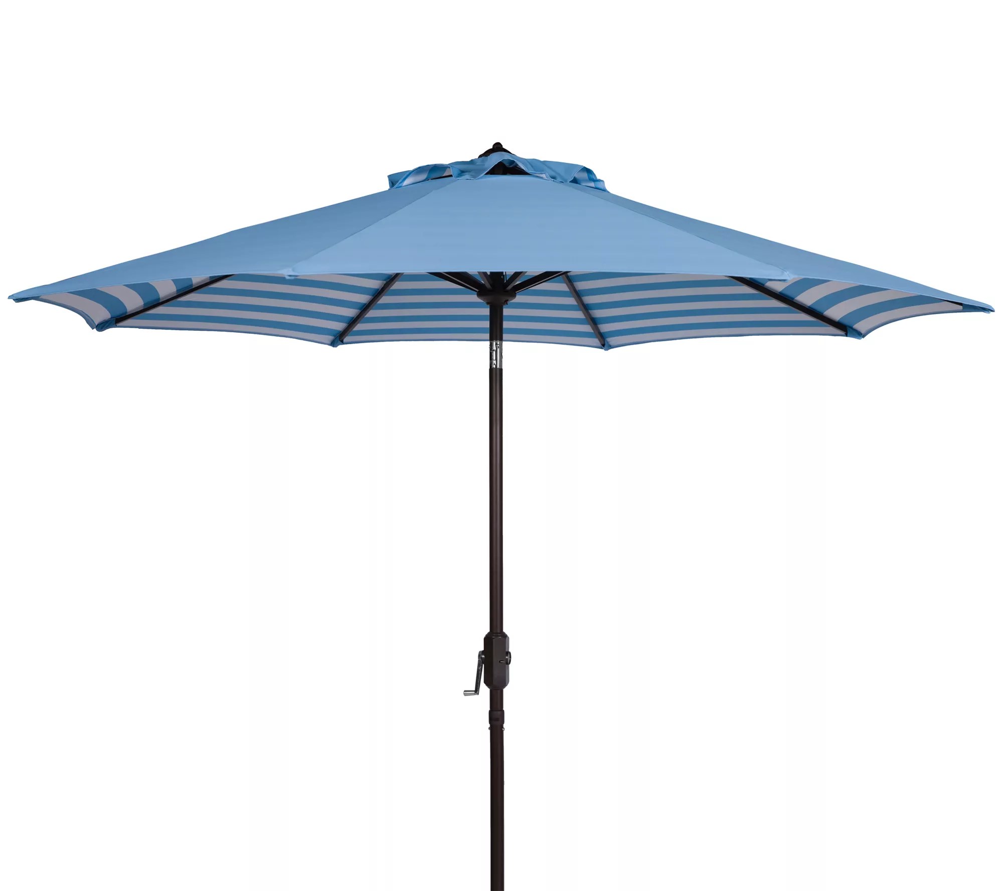 Athens Striped 9' Crank Outdoor Auto Tilt Umbrella by Valerie