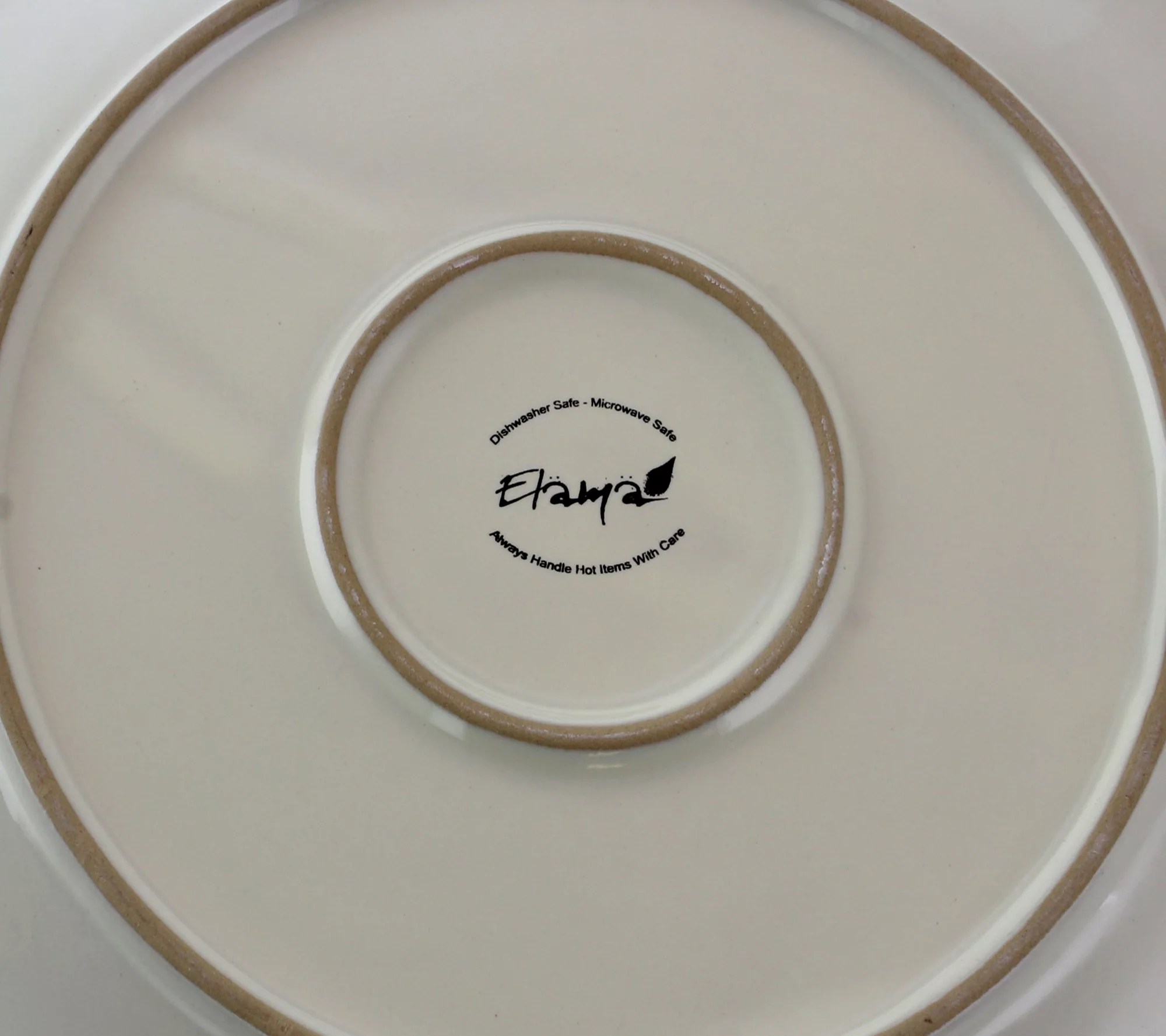 Elama White Lace 16Piece Scallop Stoneware Dinnerware Set