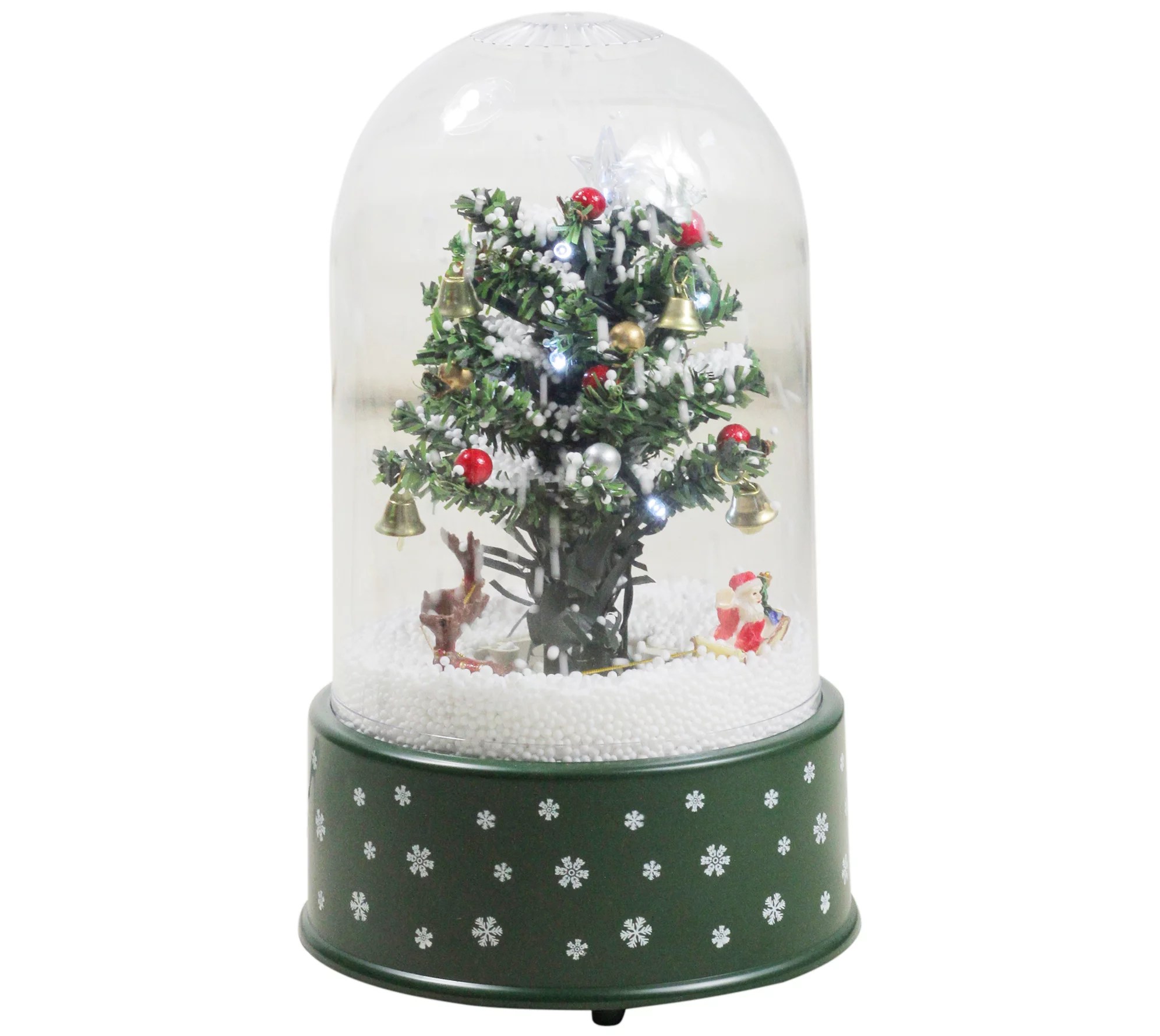 Northlight 11.75" Musical&Animated Tree Snow Globe Glitterdome