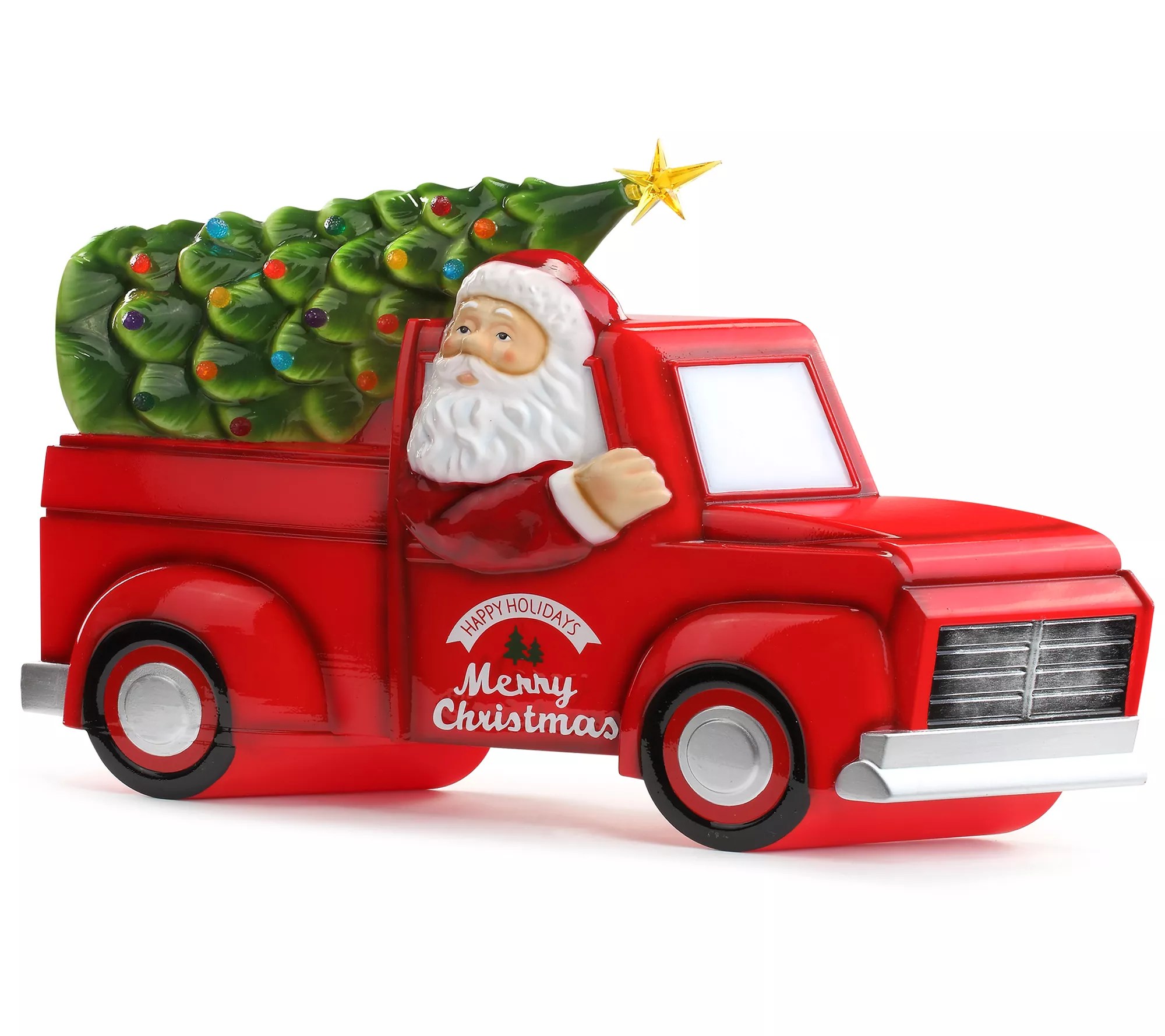 Mr. Christmas Blow Mold Truck with Tree