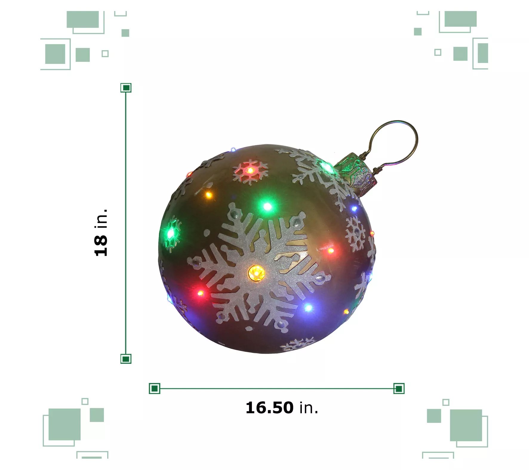 Fraser Hill Farm I/O Oversized Christmas Decor w/ Lights