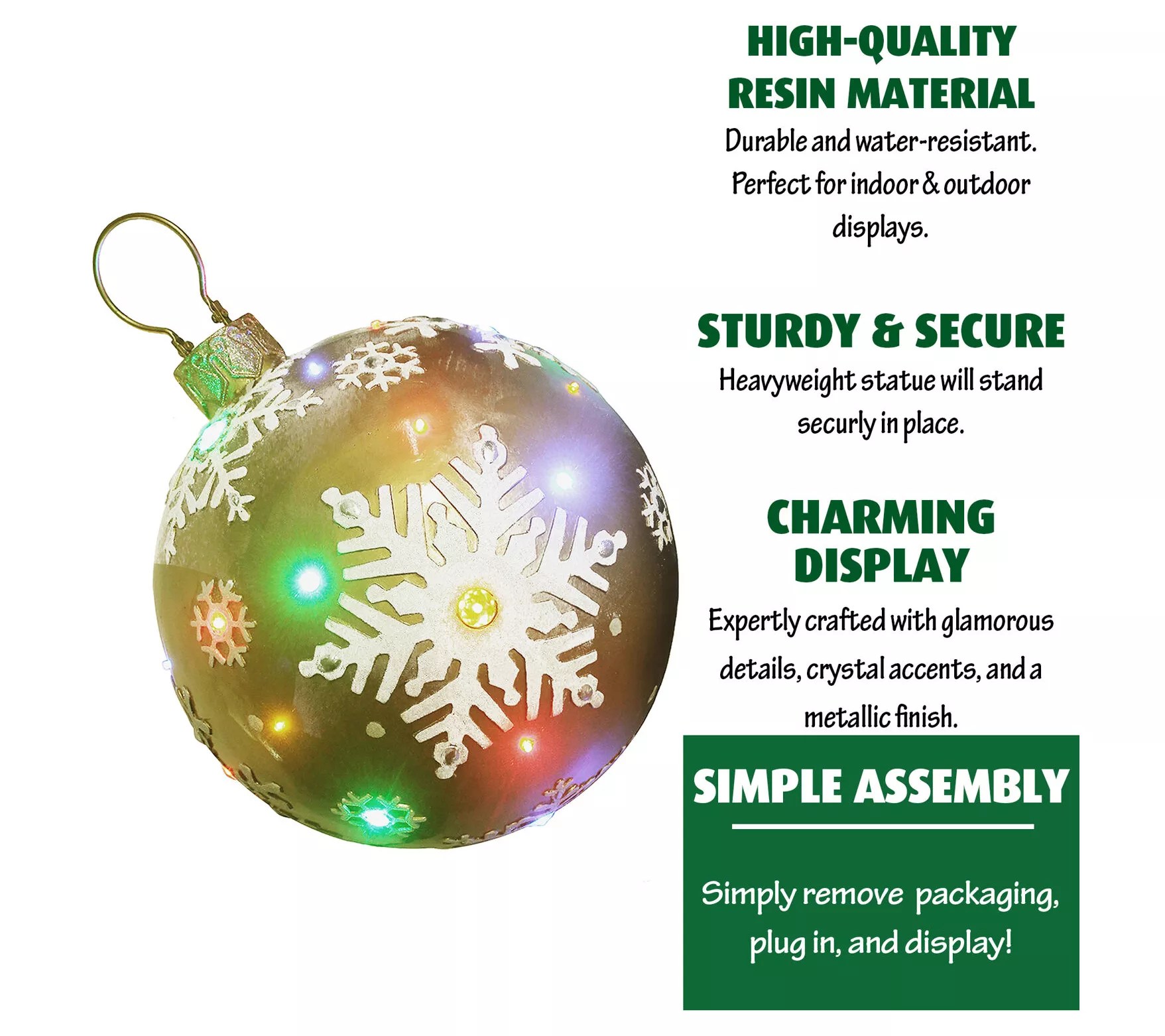 Fraser Hill Farm I/O Oversized Christmas Decor w/ Lights