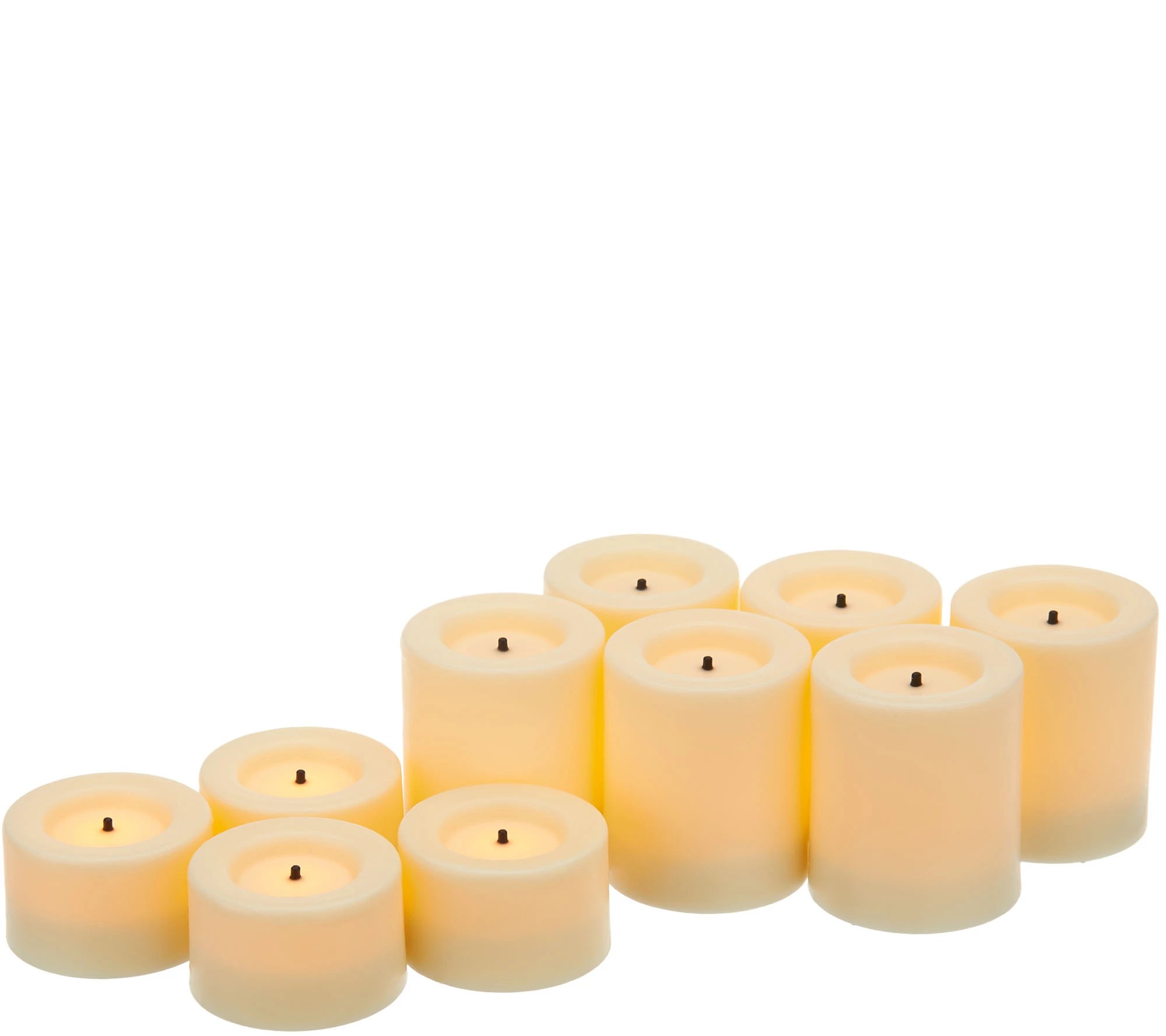 Candle Impressions Set of 10 Votive Candles w/ Timer
