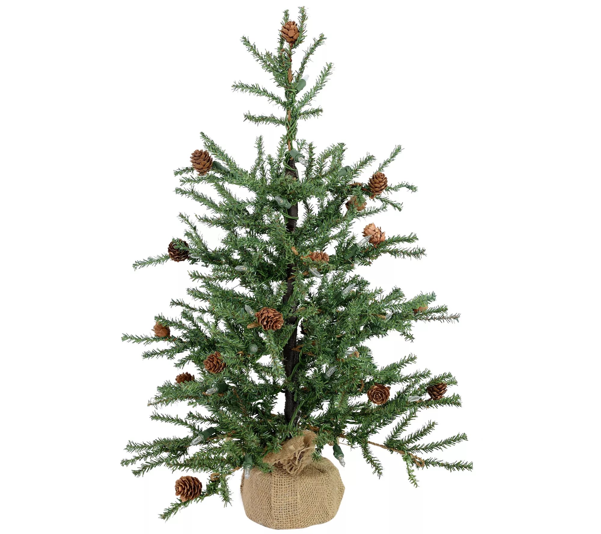 Vickerman 24" Carmel Pine Artificial Christmas Tree, Unlit
