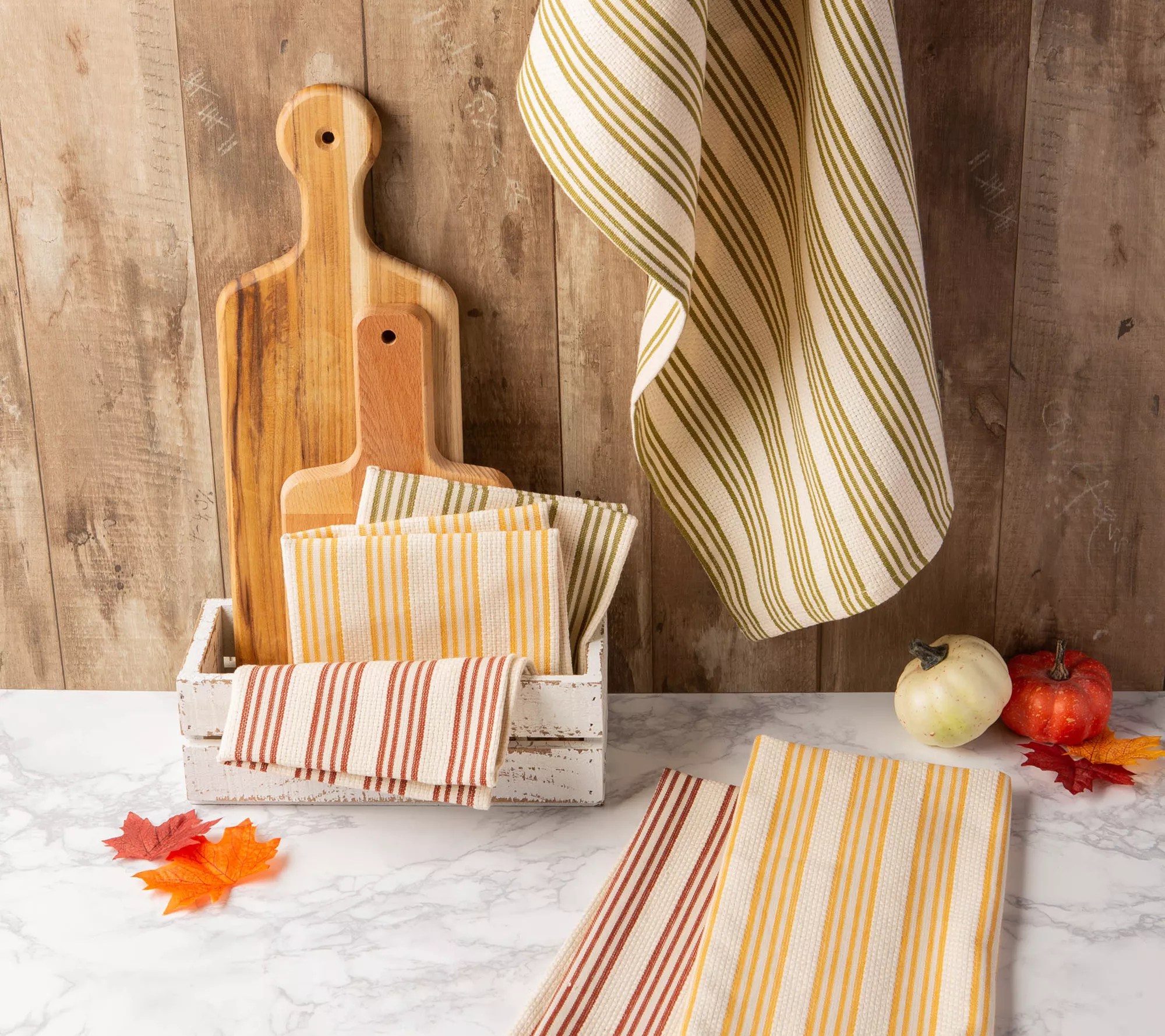 Design Imports 6Piece Harvest Kitchen Towel &Dishcloth Set
