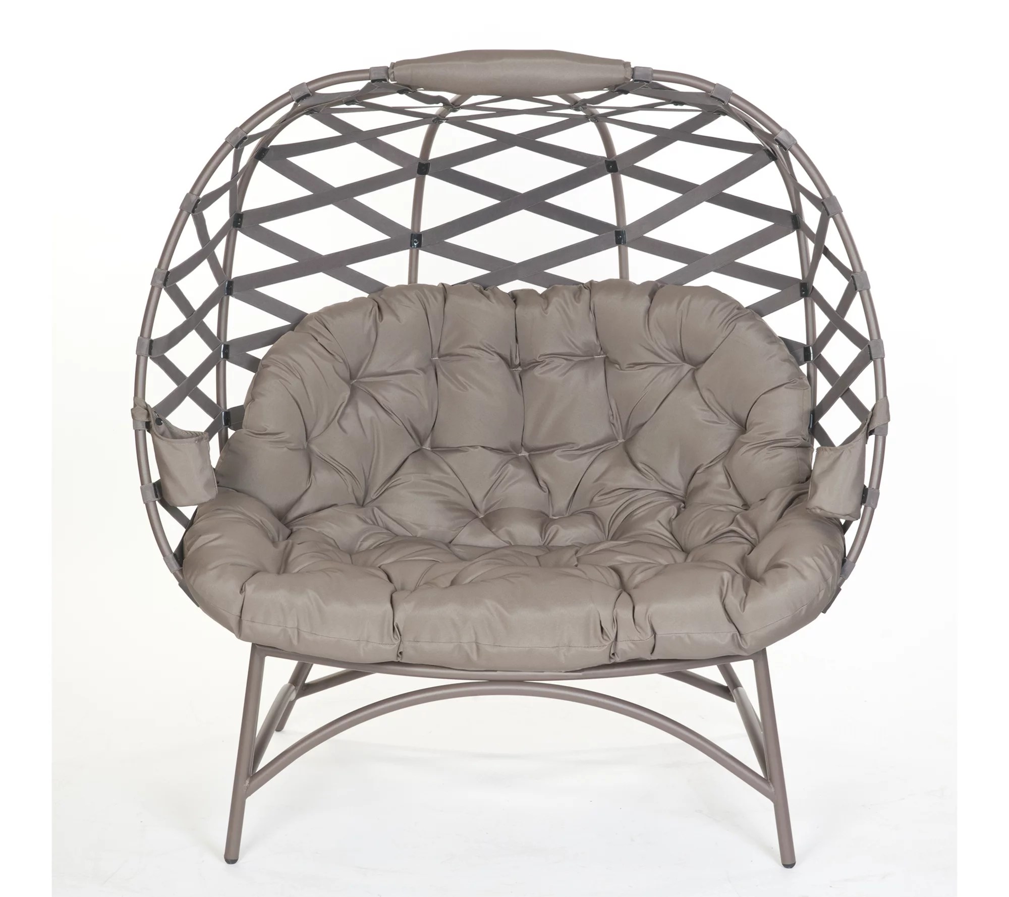 Flowerhouse Cozy Pumpkin Crossweave Lounge Chair