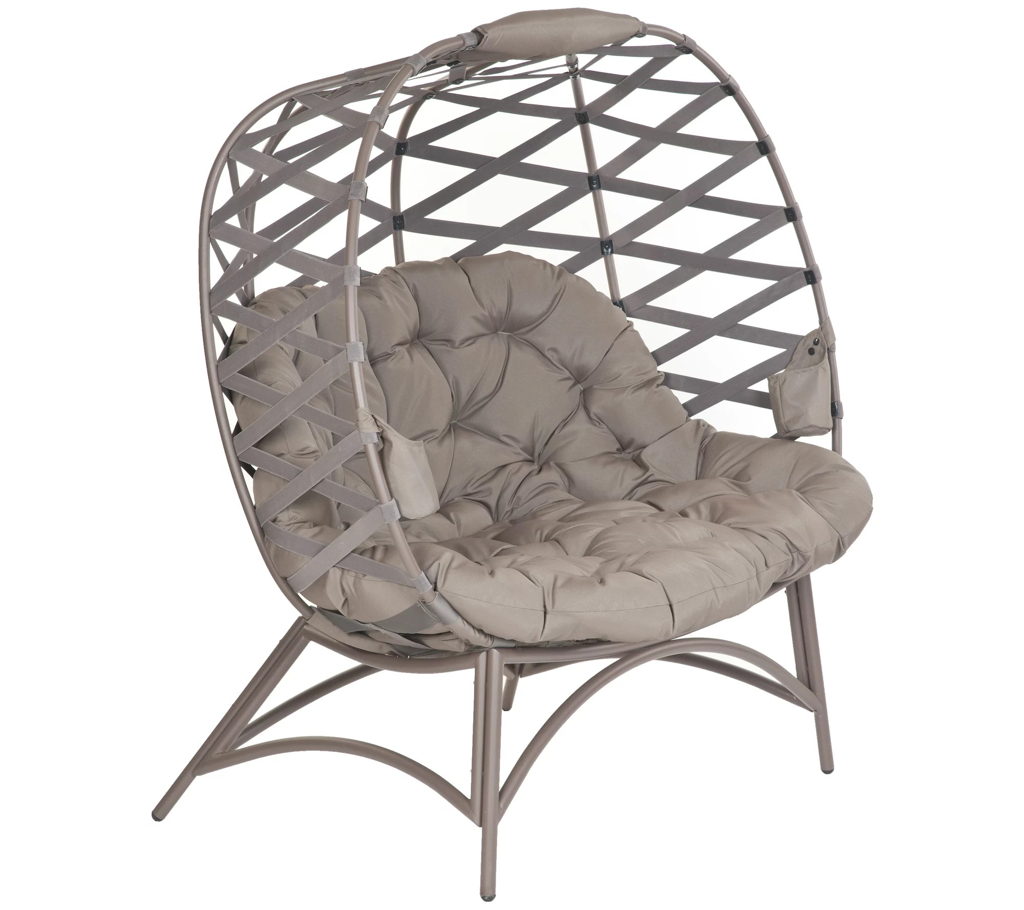 Flowerhouse Cozy Pumpkin Crossweave Lounge Chair