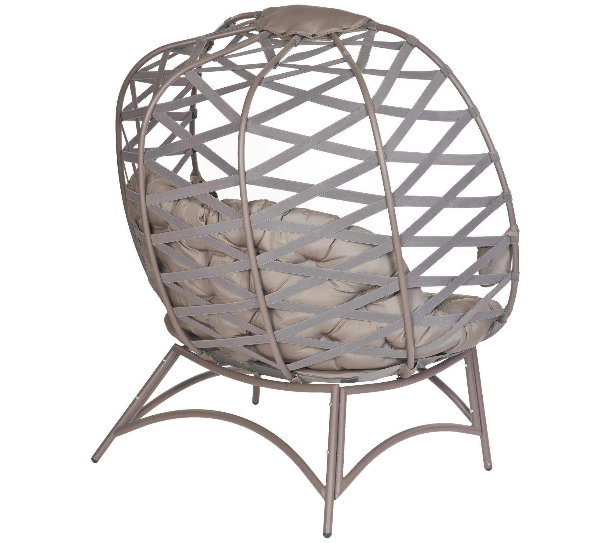 Flowerhouse Cozy Pumpkin Crossweave Lounge Chair