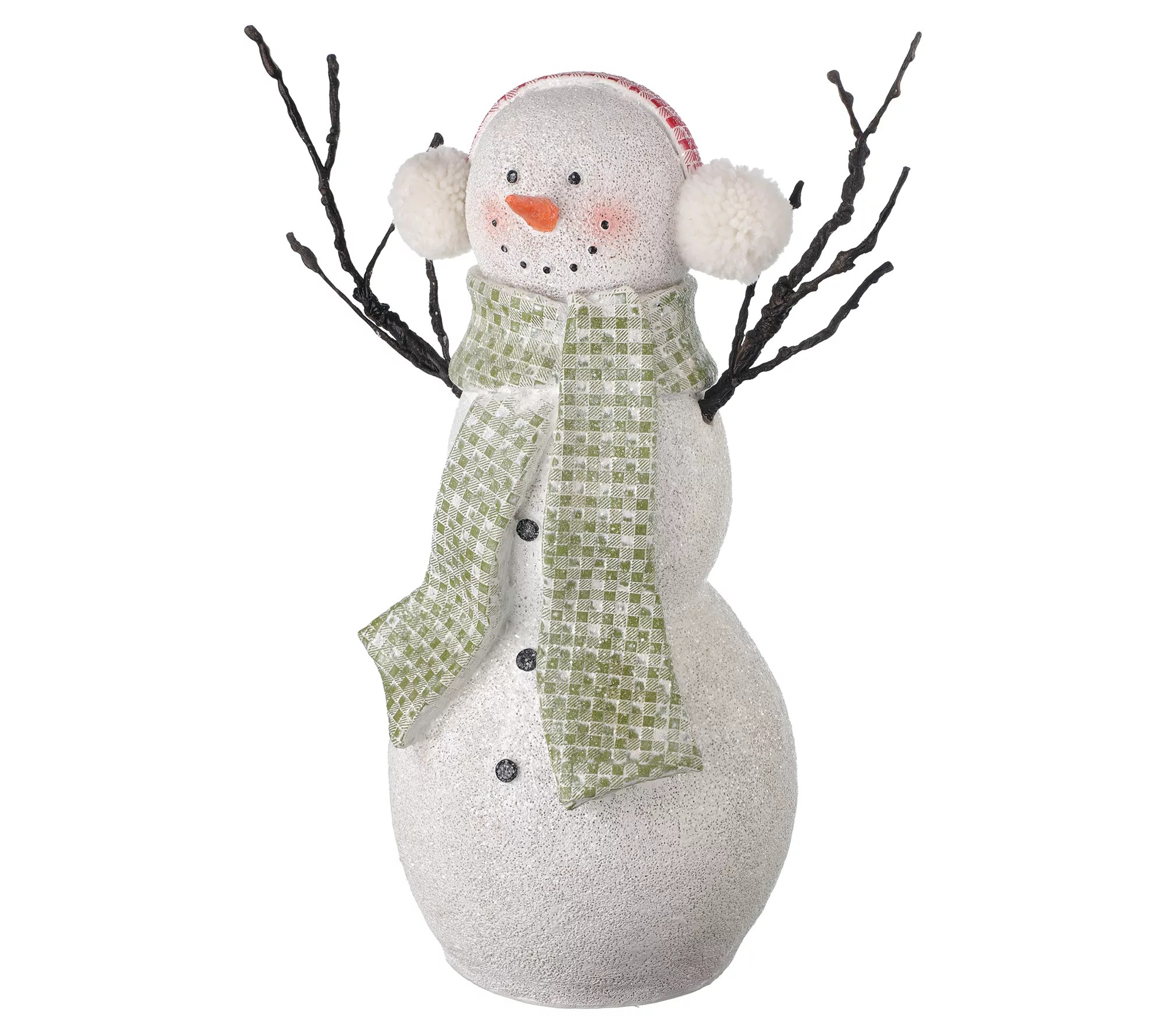 14" Snowman w/ Ear Muffs by Valerie