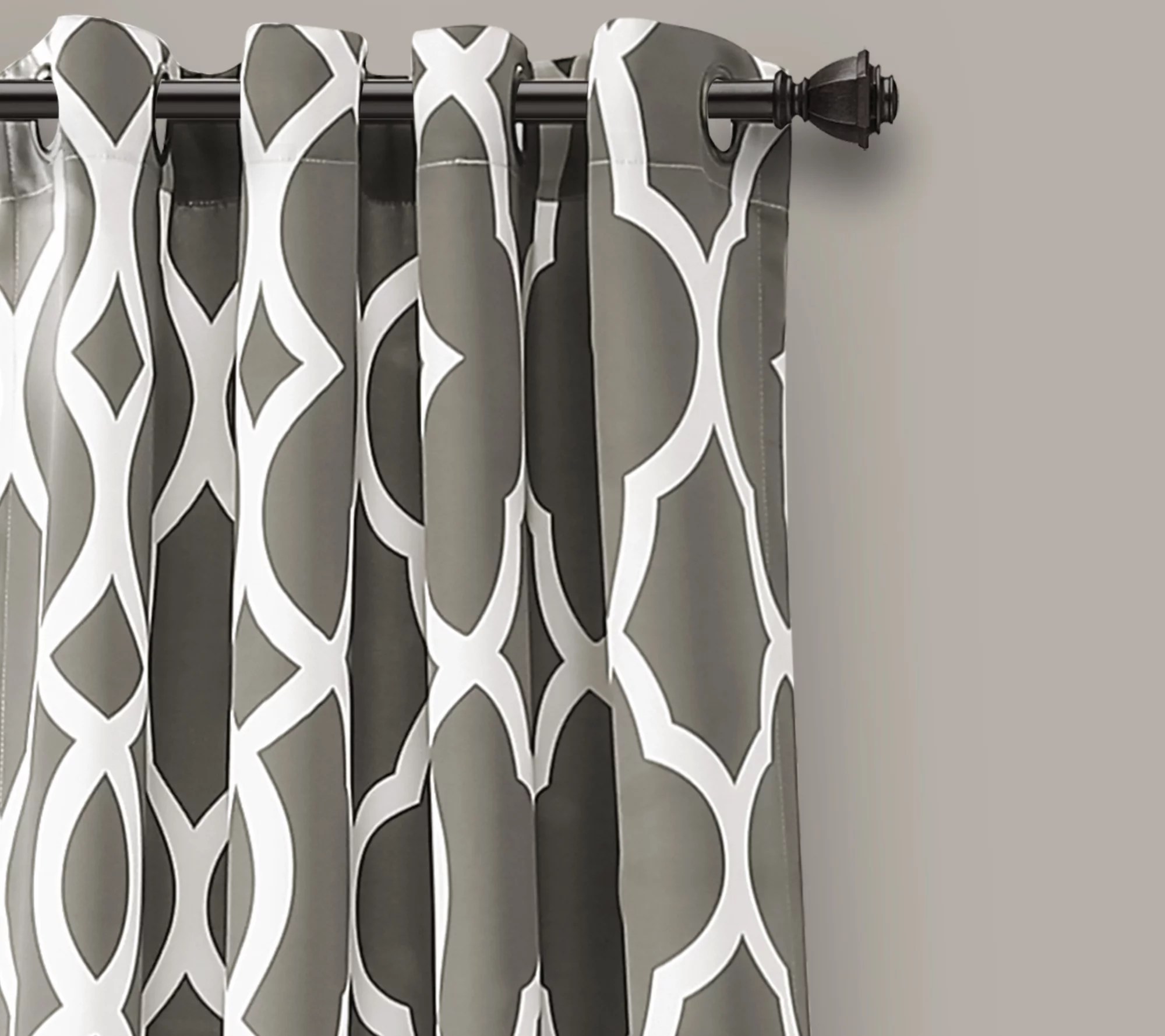 Connor Geo Room Darkening Window Curtains by Lush Decor