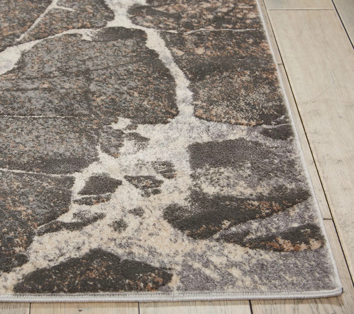 Kathy Ireland Heritage Gray 5'2" x 7'3" Area Rug