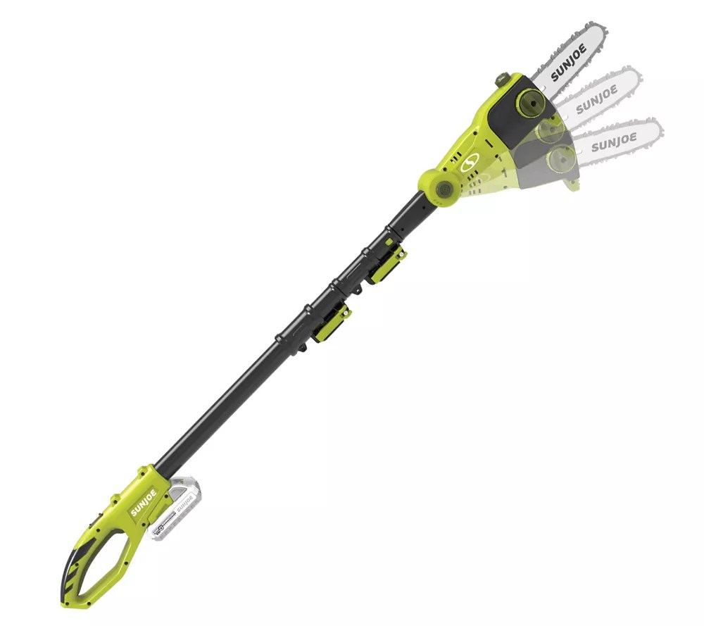Sun Joe 24V iON+ 8" Cordless Telescoping Pole Chain Saw