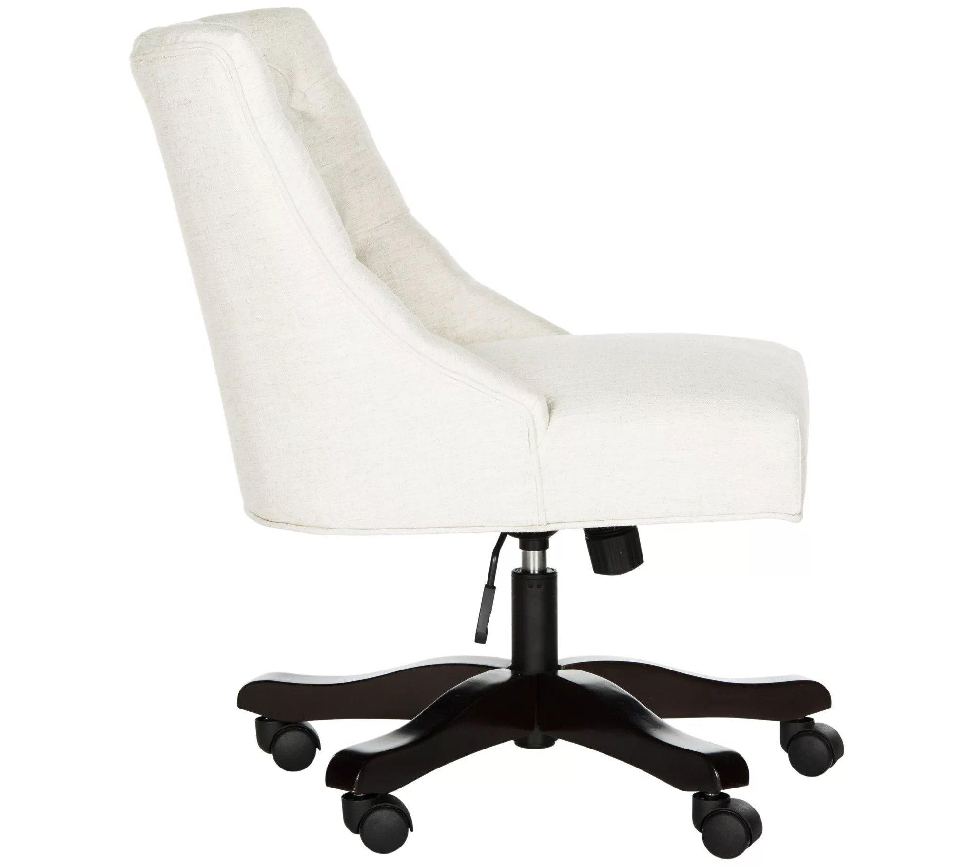 Soho Creme Tufted Swivel Desk Chair by Safavieh
