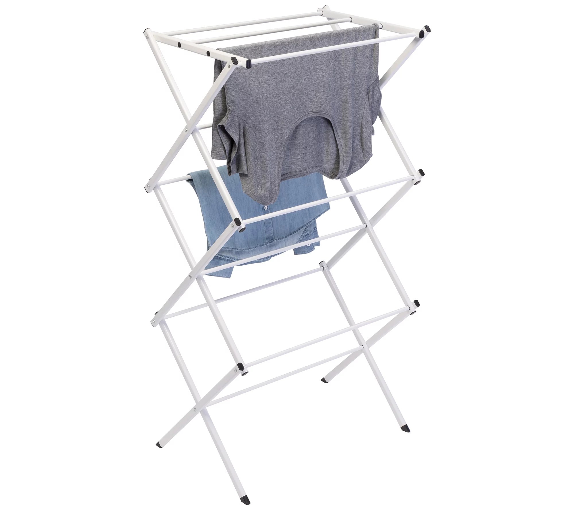 HoneyCanDo Compact Folding Metal Clothes Drying Rack