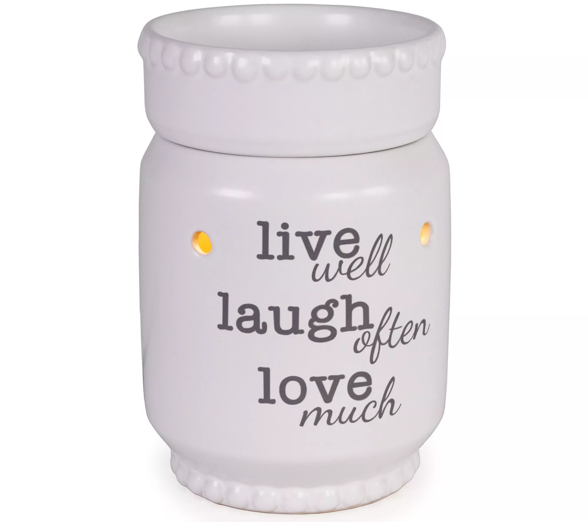 Candle Warmers Fragrance Warmer Live Love Laugh