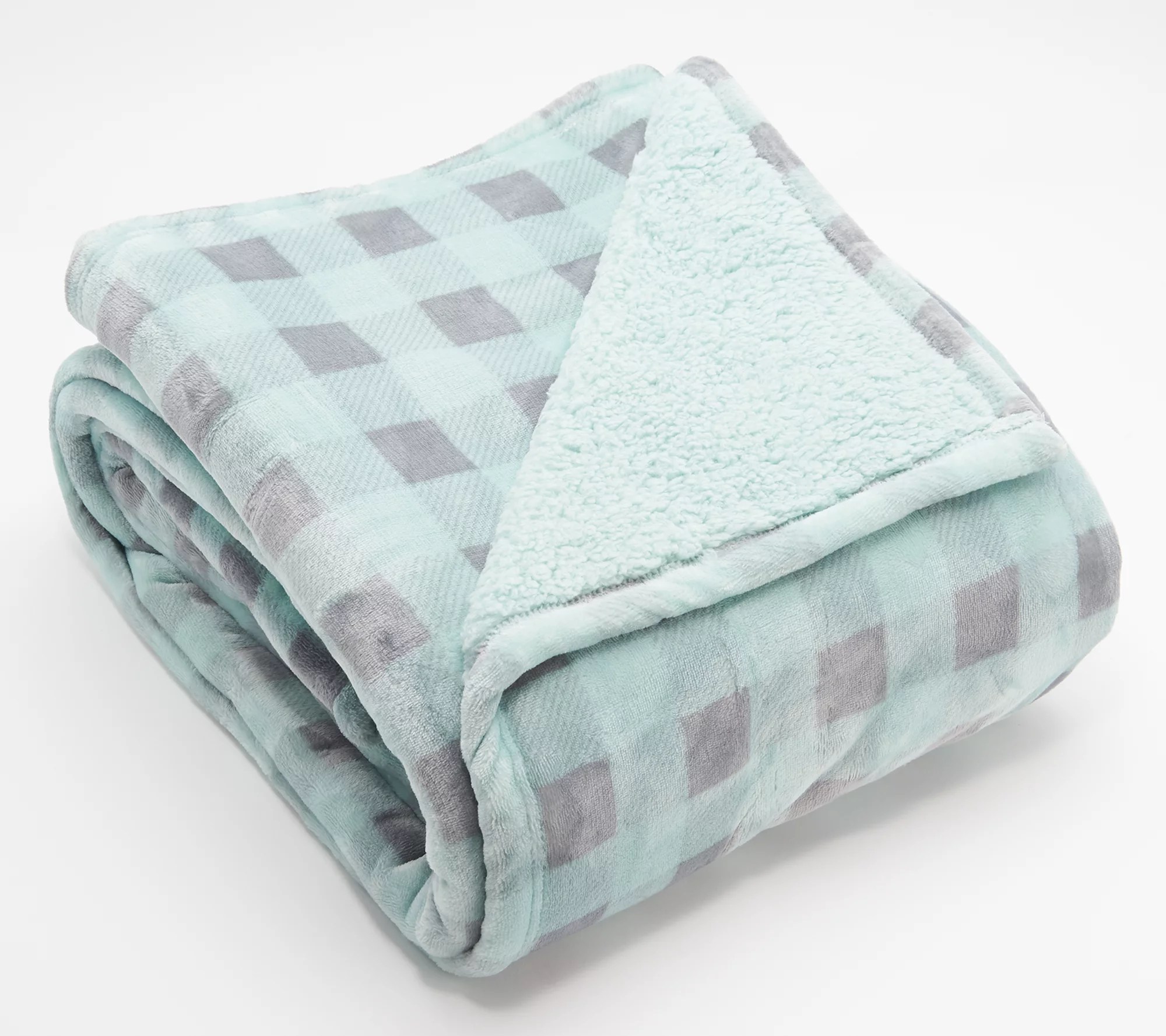 Berkshire Buffalo Velvet Soft Reverse to Sherpa Twin Blanket