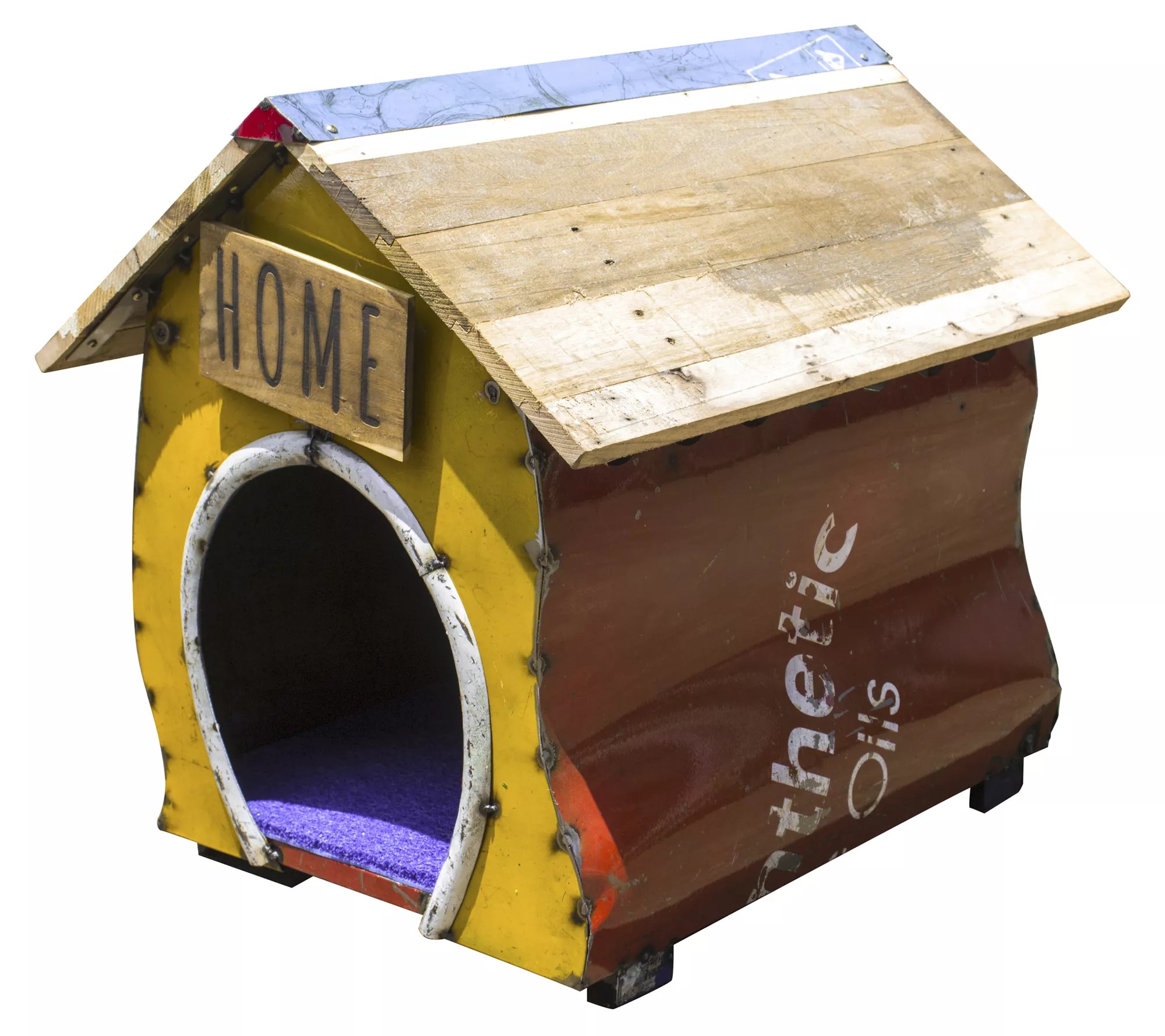 Barnyard Dog Kennel Sculpture