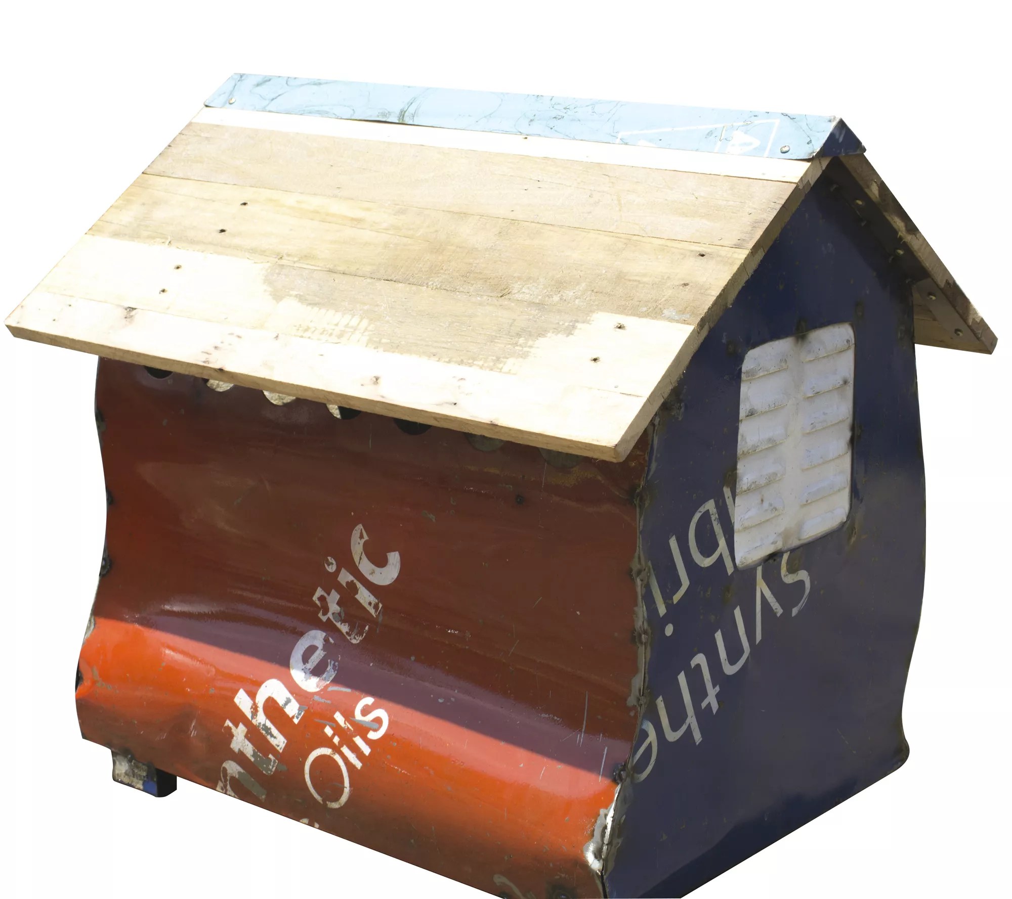 Barnyard Dog Kennel Sculpture