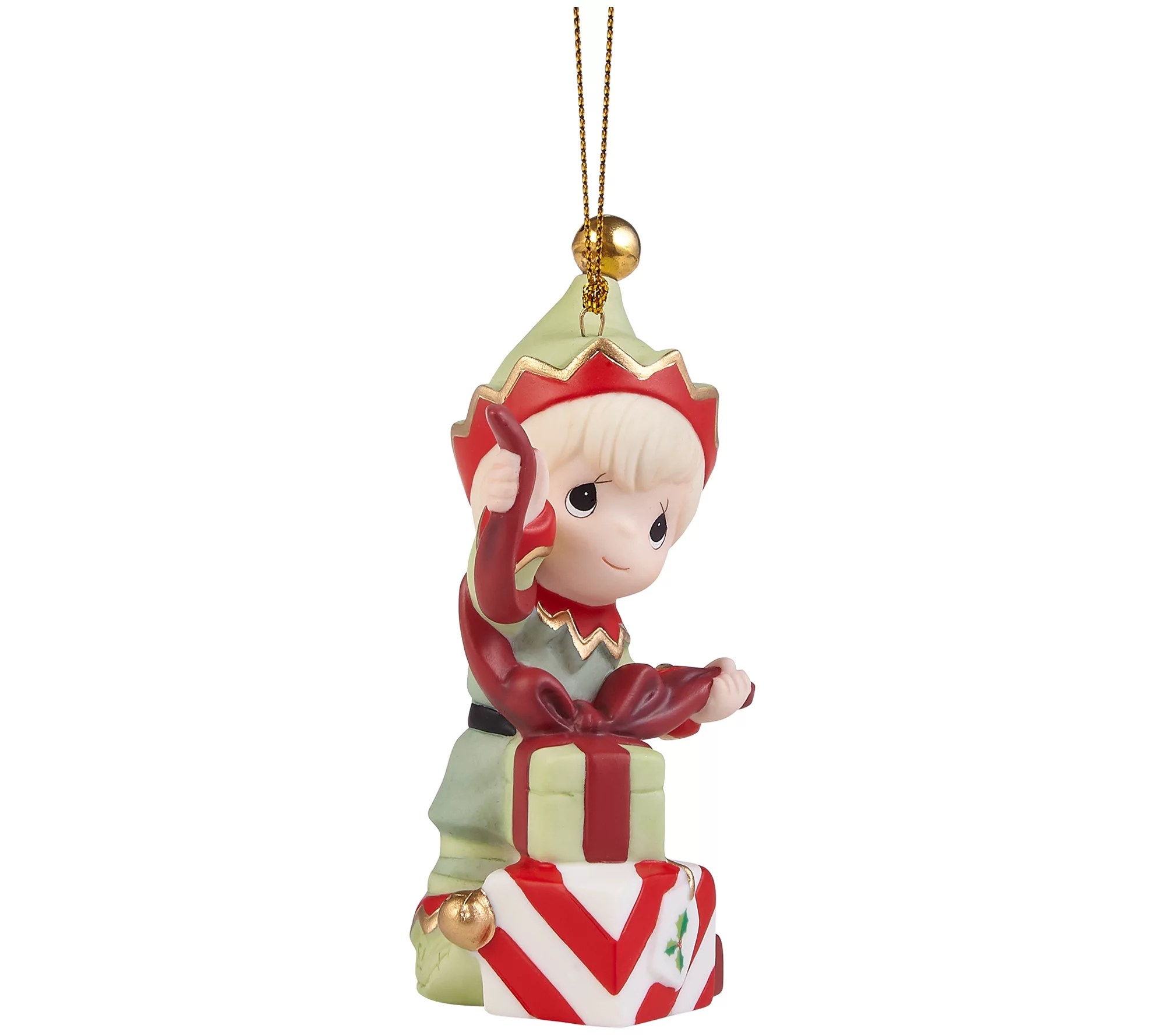 Precious Moments Annual Holiday Surprises Elf Ornament