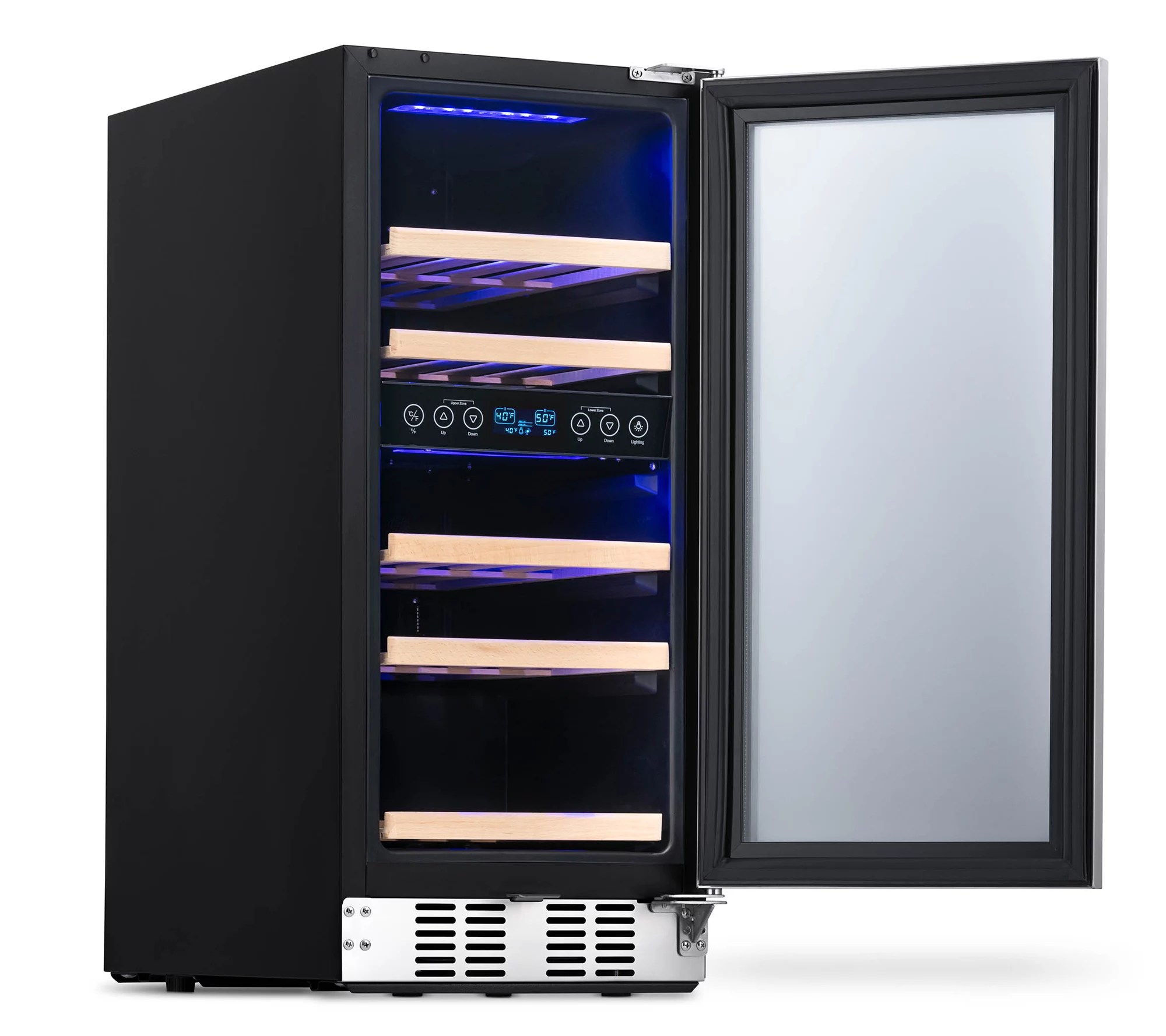 NewAir 15" Builtin 29 Bottle Dual Zone Compressor Wine Fridge