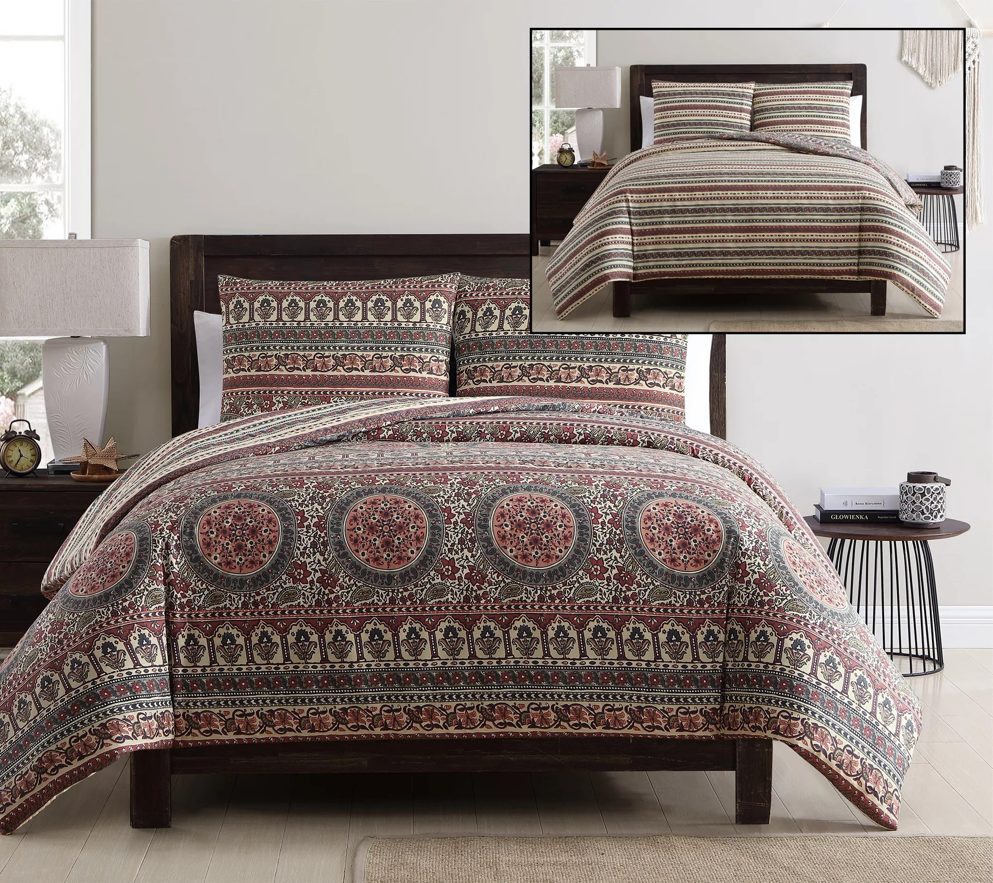 VCNY Home Menkis 2Piece Twin XL Duvet Cover Set