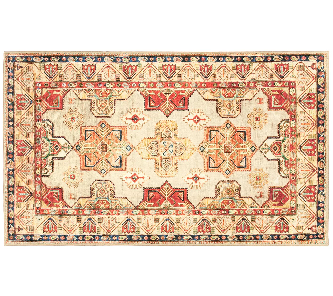 My Magic Carpet Washable Rug Ottoman Natural 3'X5'