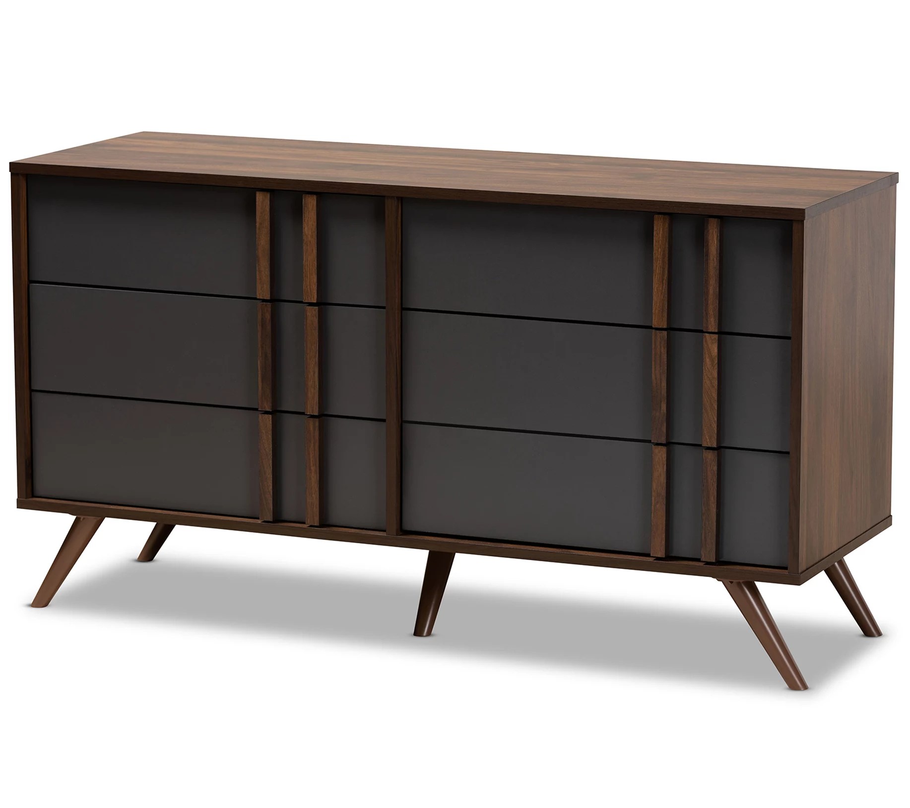 Naoki Modern and Contemporary TwoTone Bedroom Dresser