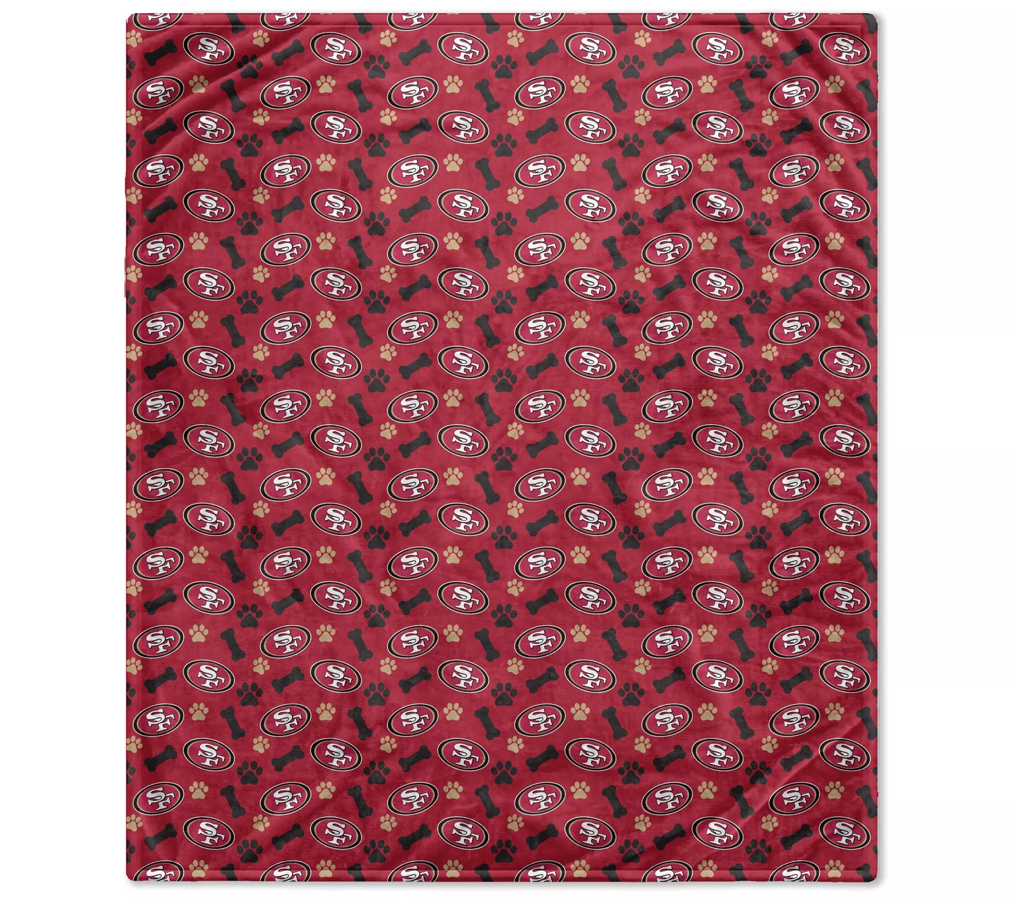 Pegasus Sports NFL Repeat Bones Flannel FleecePet Blanket