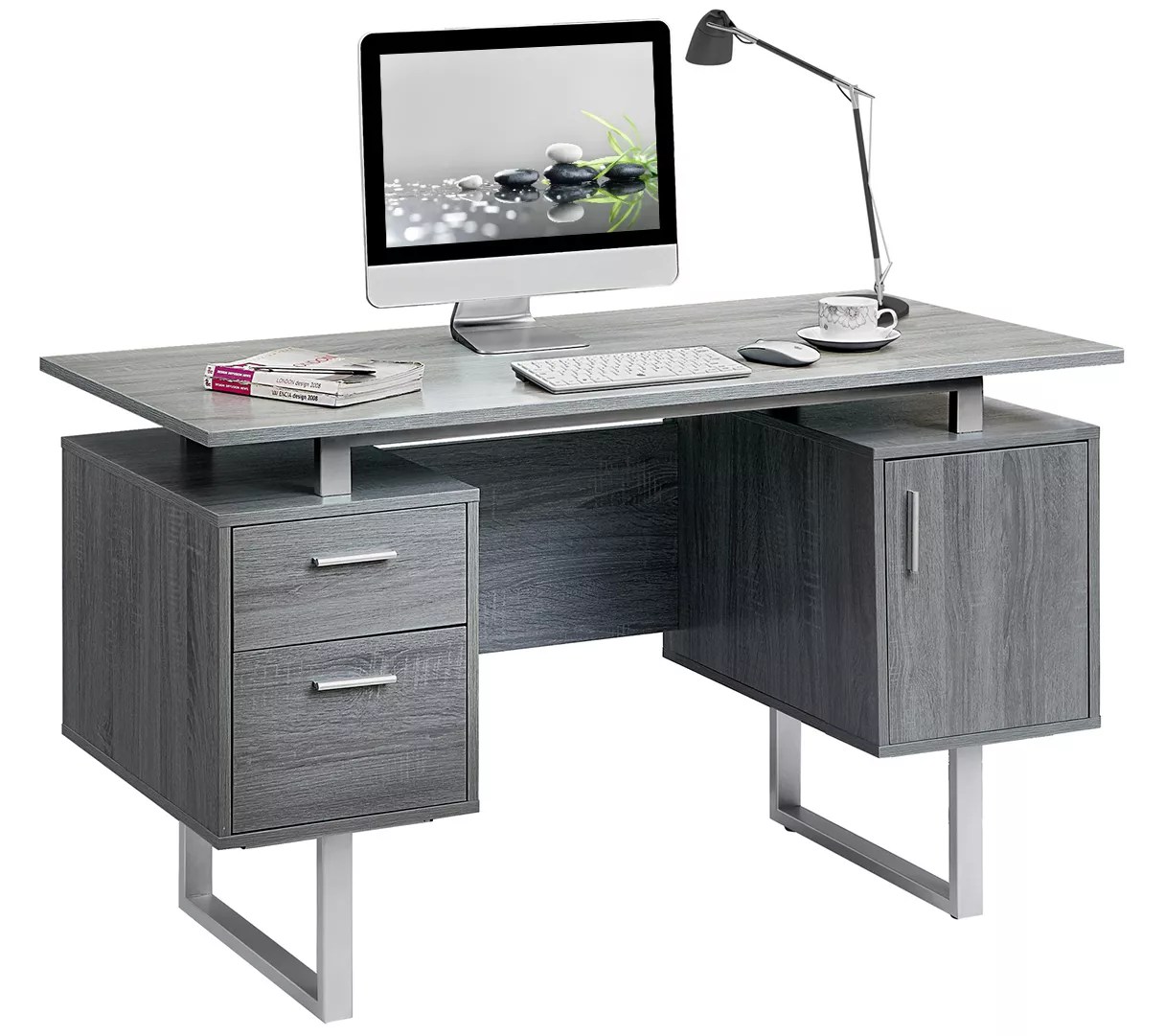 Techni Mobili Modern Office Desk with Storage