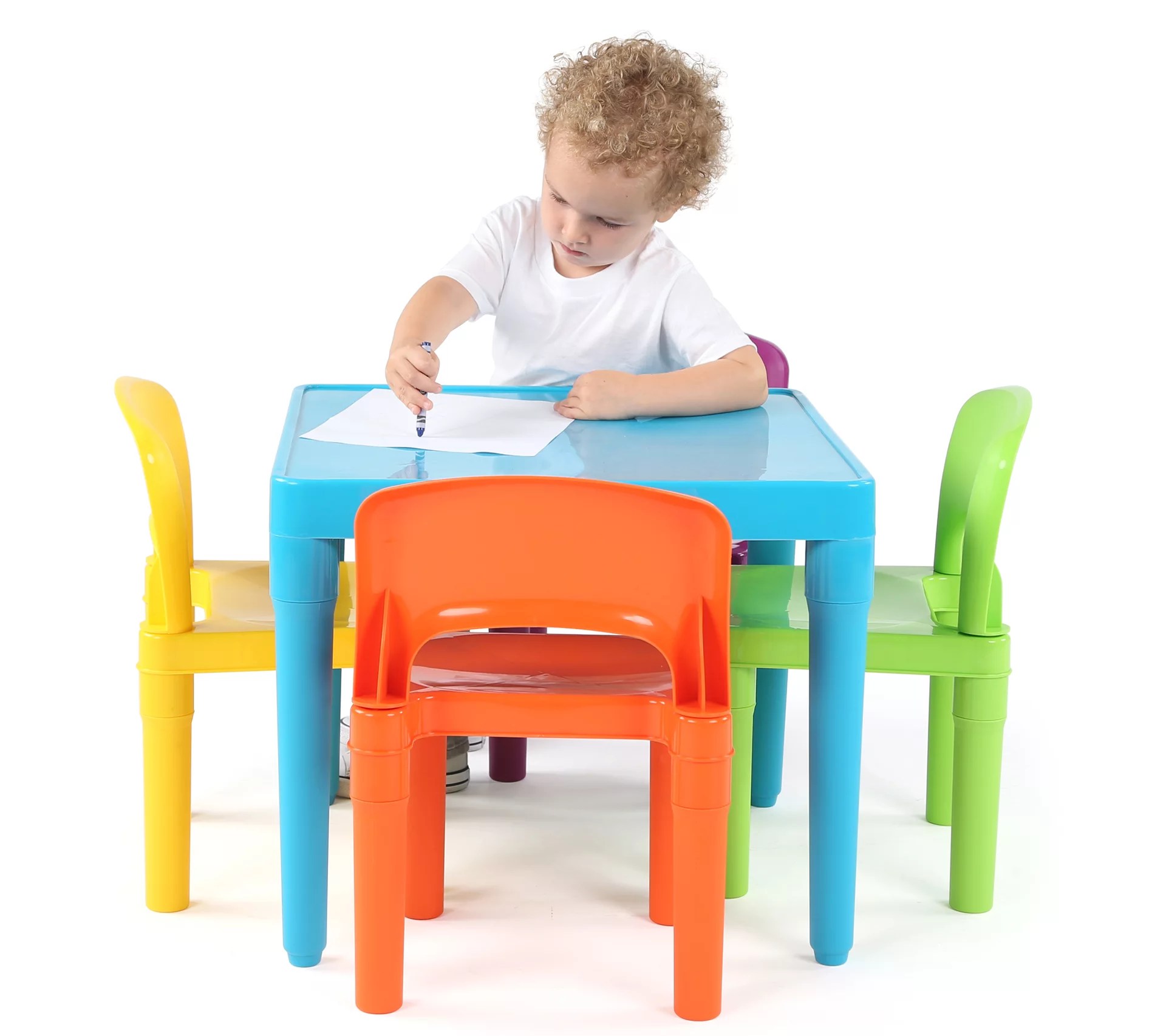 Kids Plastic Table and 4 Chairs by Humble Crew