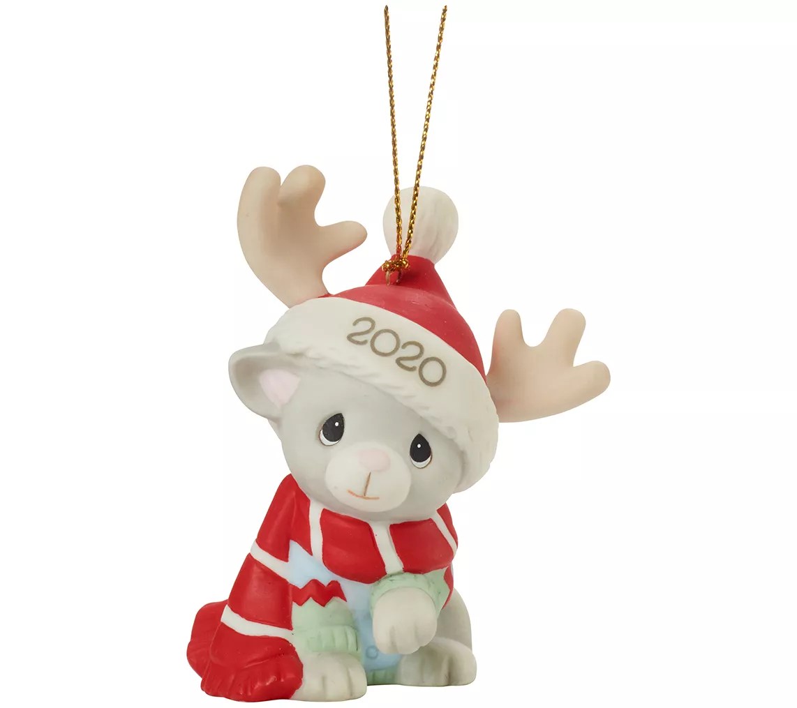 Precious Moments Dated 2020 Cat Ornament