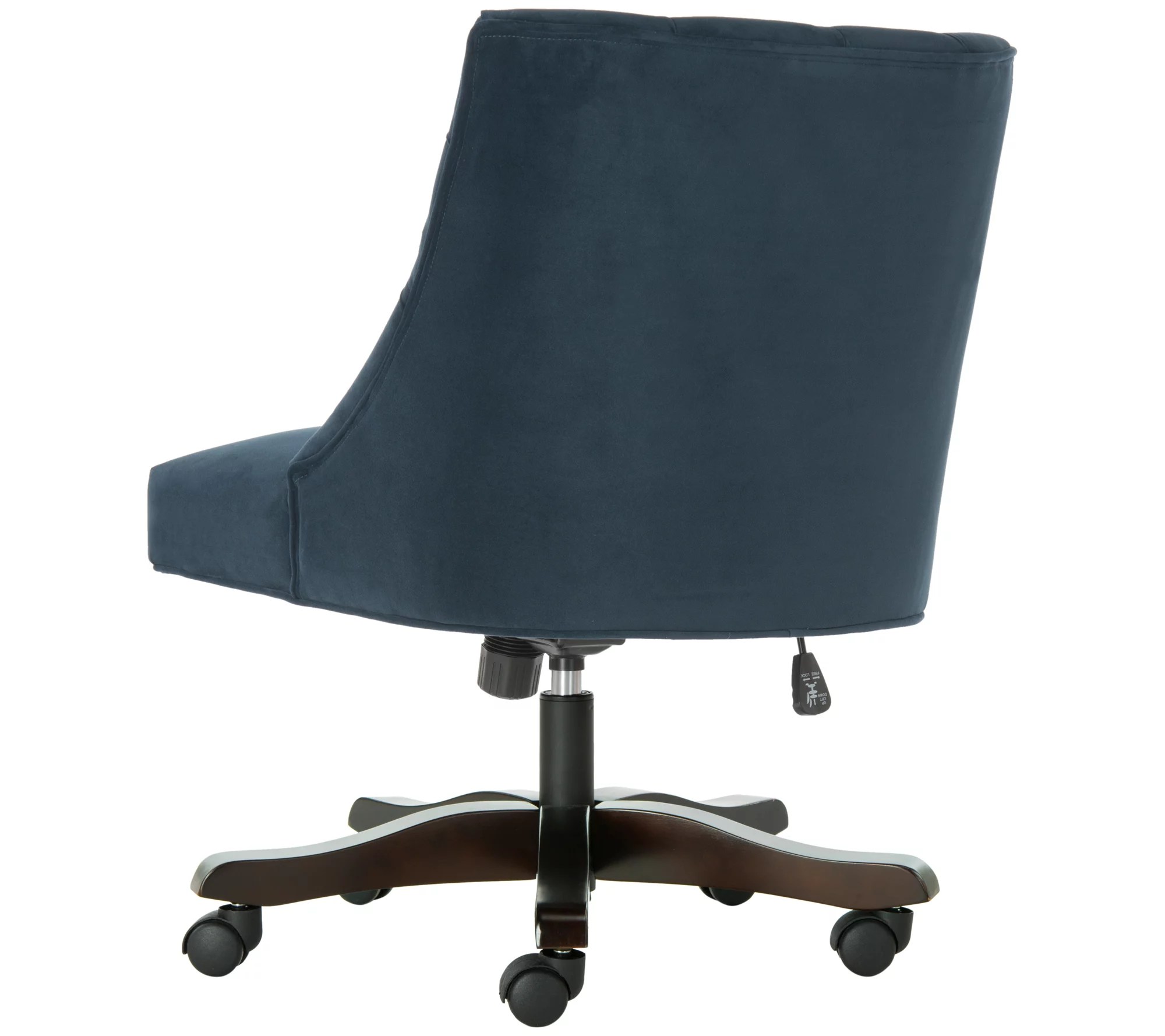 Soho Navy Tufted Swivel Desk Chair by Safavieh