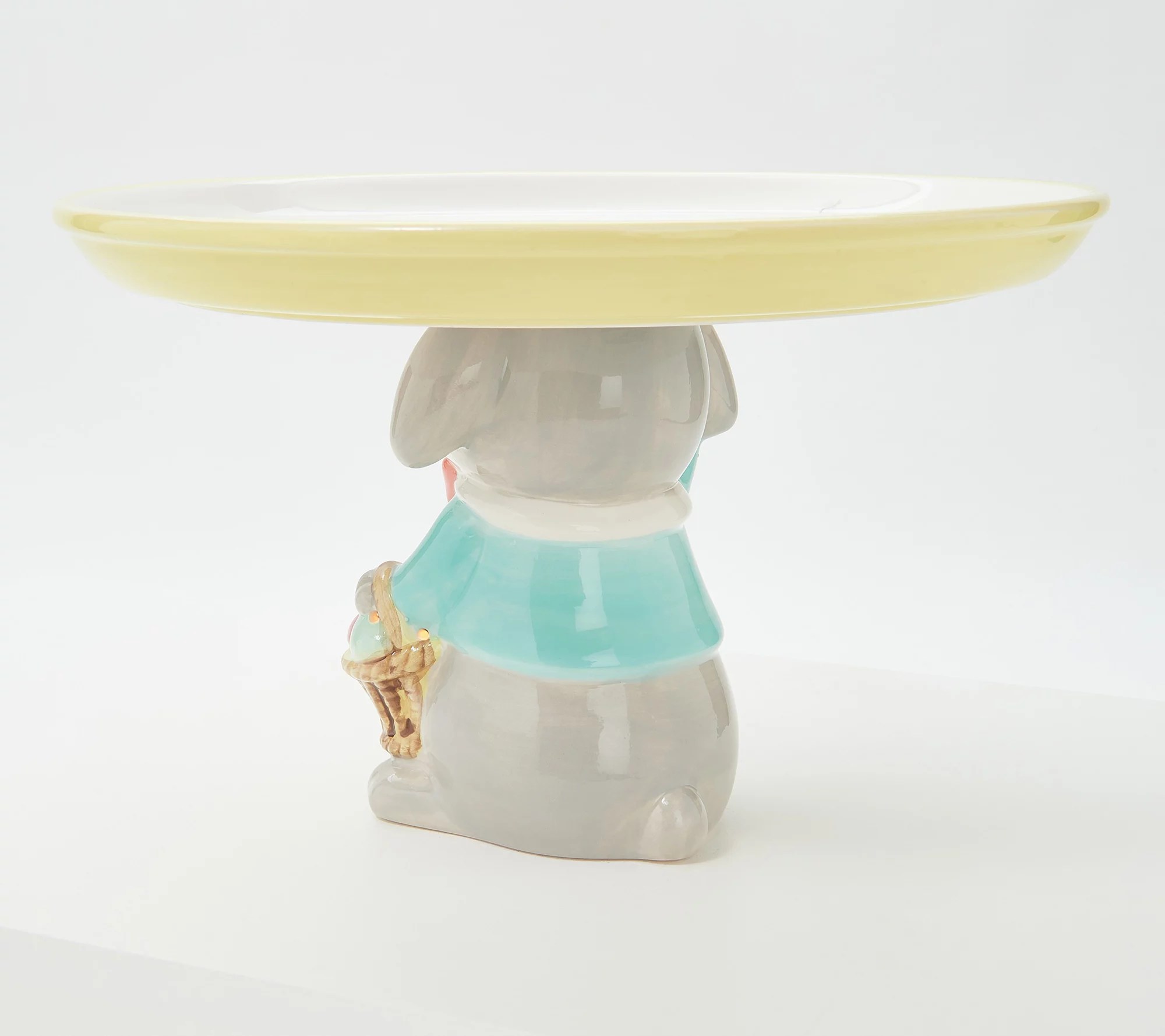 Mr. Cottontail Illuminated Figural Bunny Cake Stand