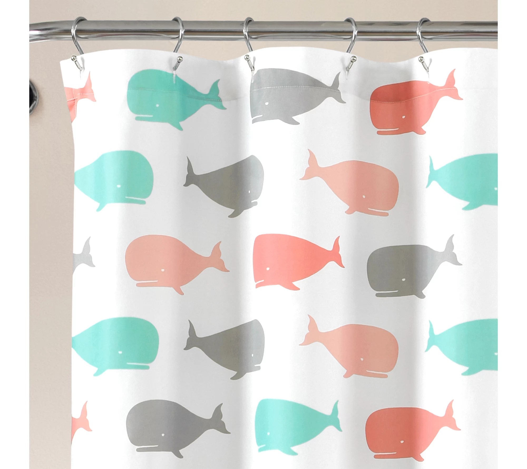 Whale Shower Curtain by Lush Decor