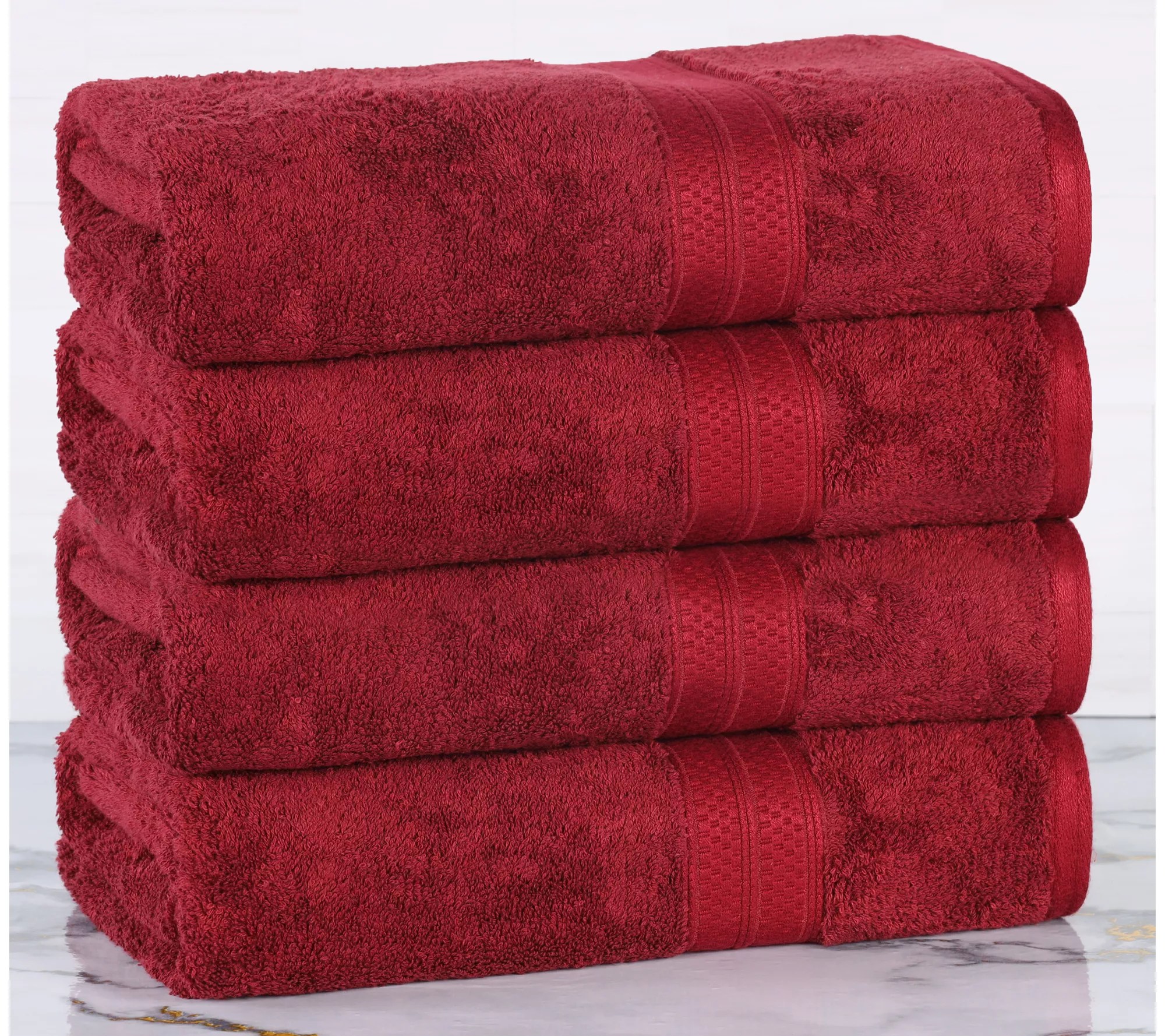 Superior 2 Piece Absorbent Rayon from Bamboo Bth Towel Set