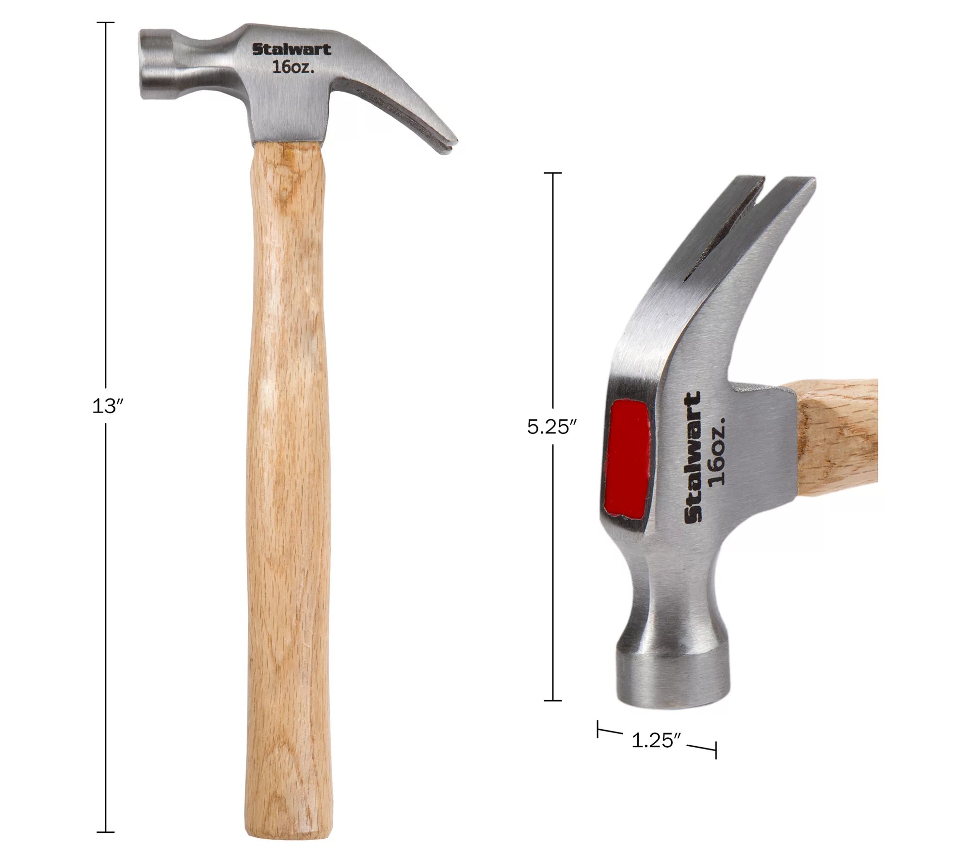 Stalwart 16oz Claw Hammer, Set of 2
