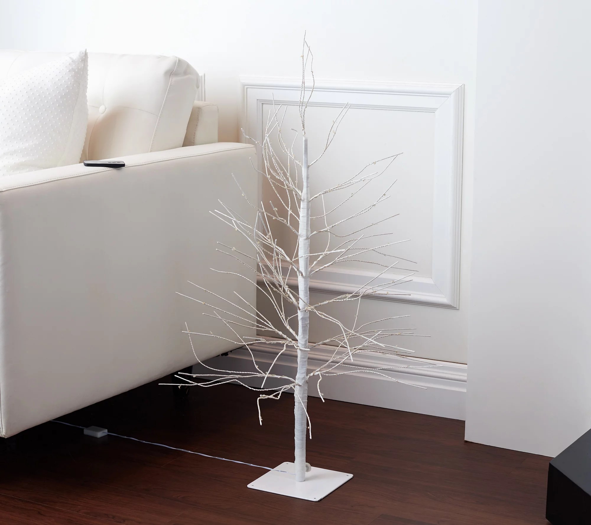 Indoor/Outdoor 3' Illuminated Twinkling Birch Tree by Valerie