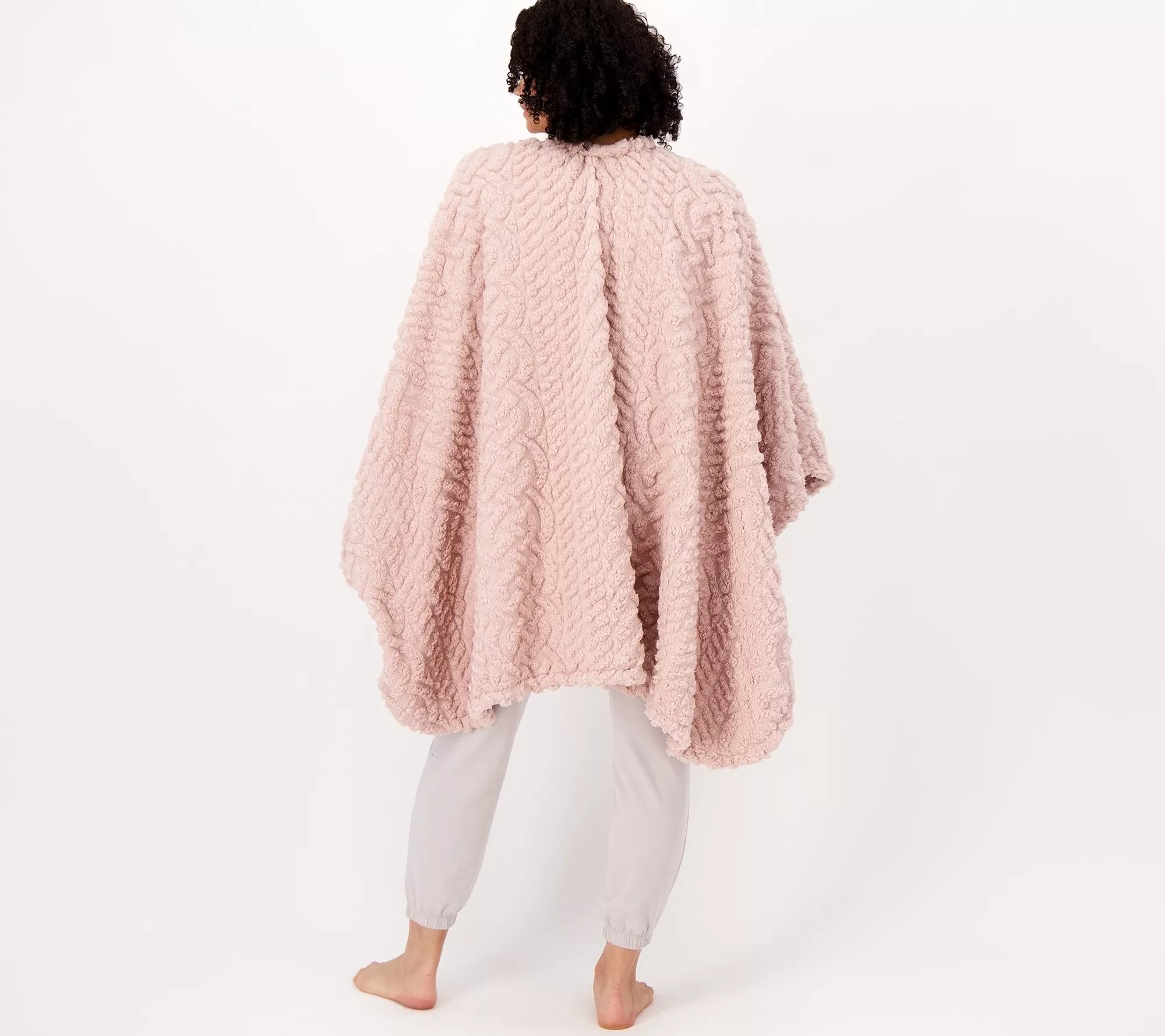 Berkshire Cable Sherpa Cape Throw
