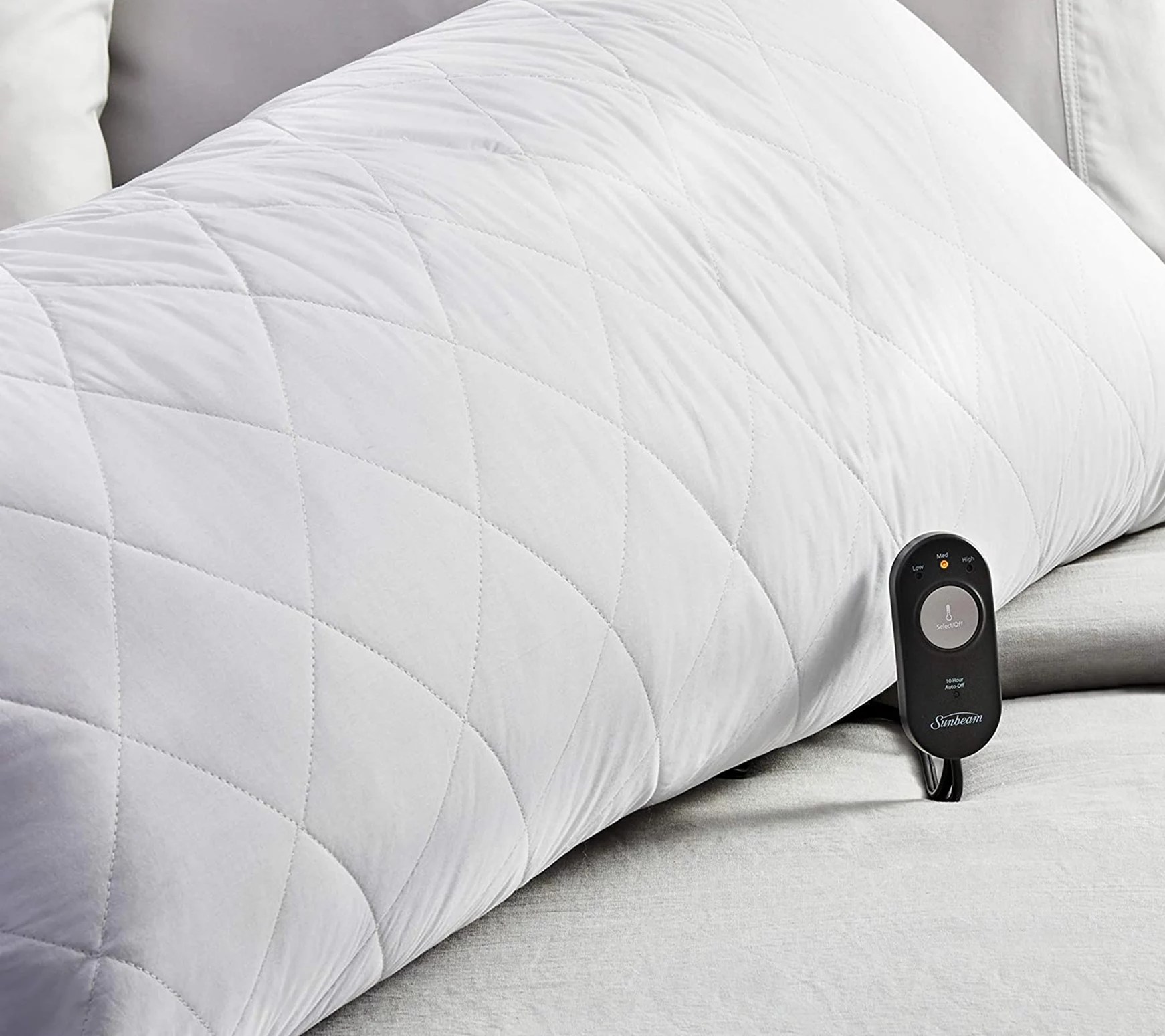 Sunbeam Heated 54" Body Pillow with Temperature Controller