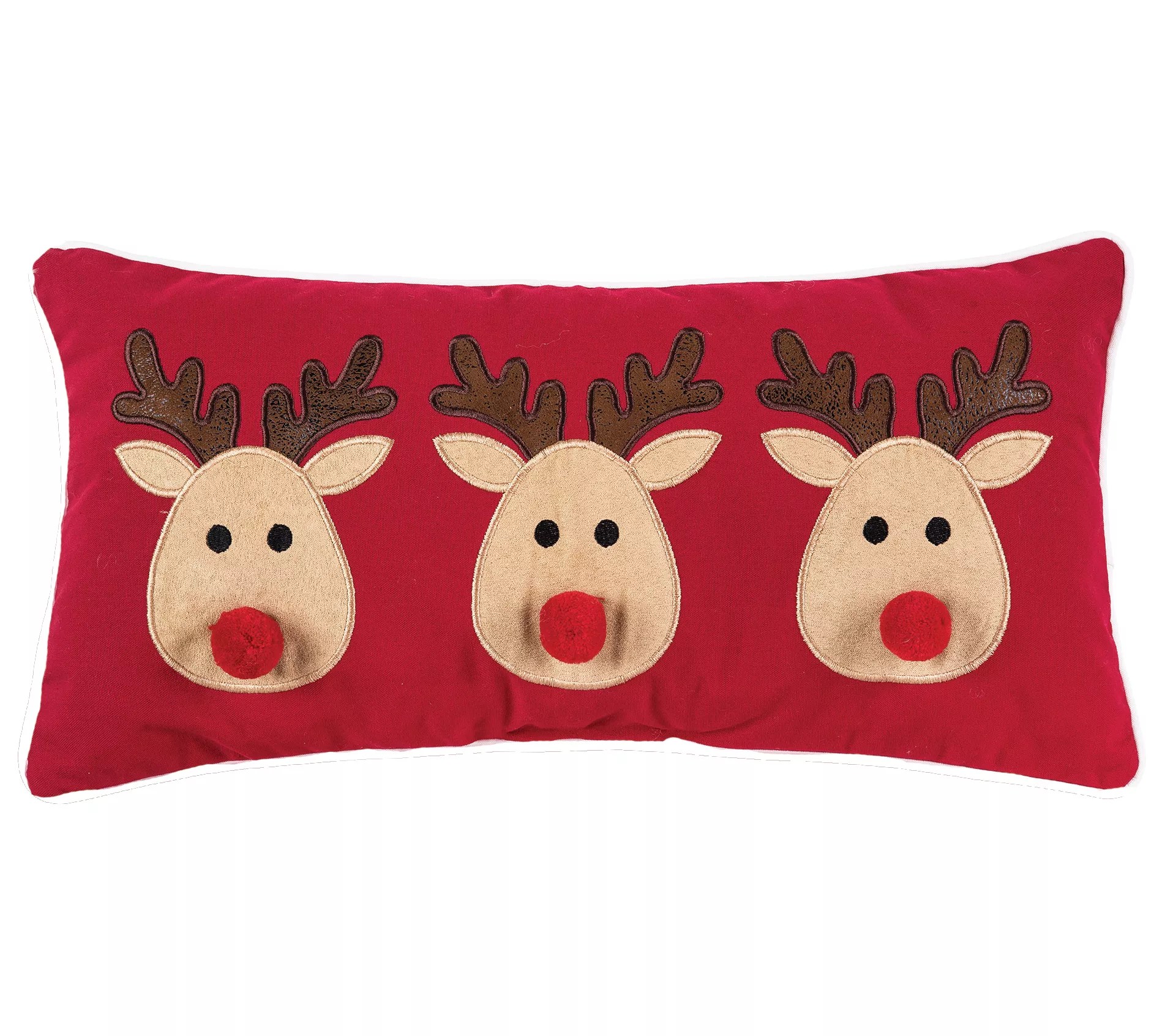 C&F Home 10" x 20" Reindeer Games Christmas Thr ow Pillow