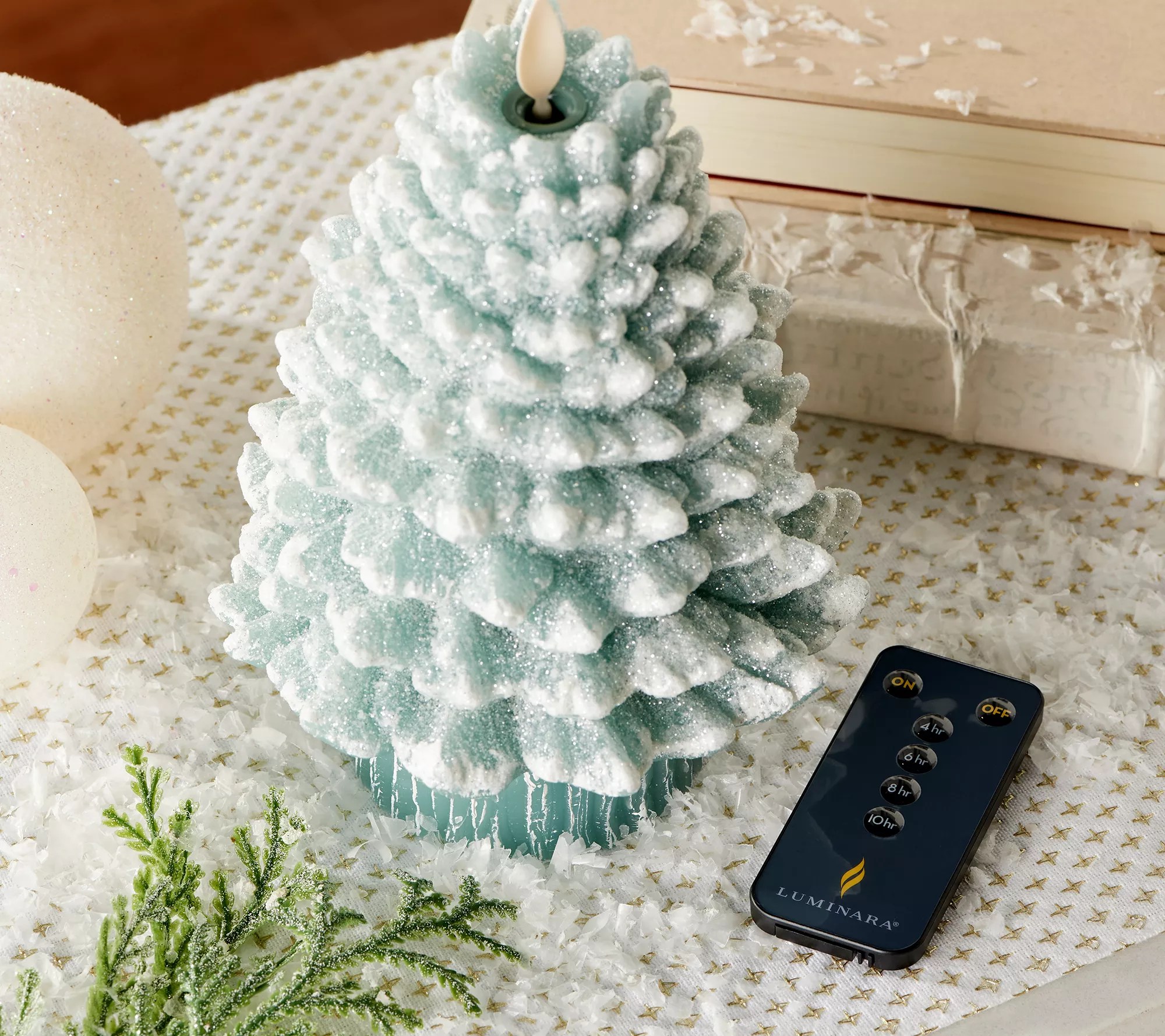 "As Is" Martha Stewart Flameless 9" Christmas Tree Figural - QVC.com