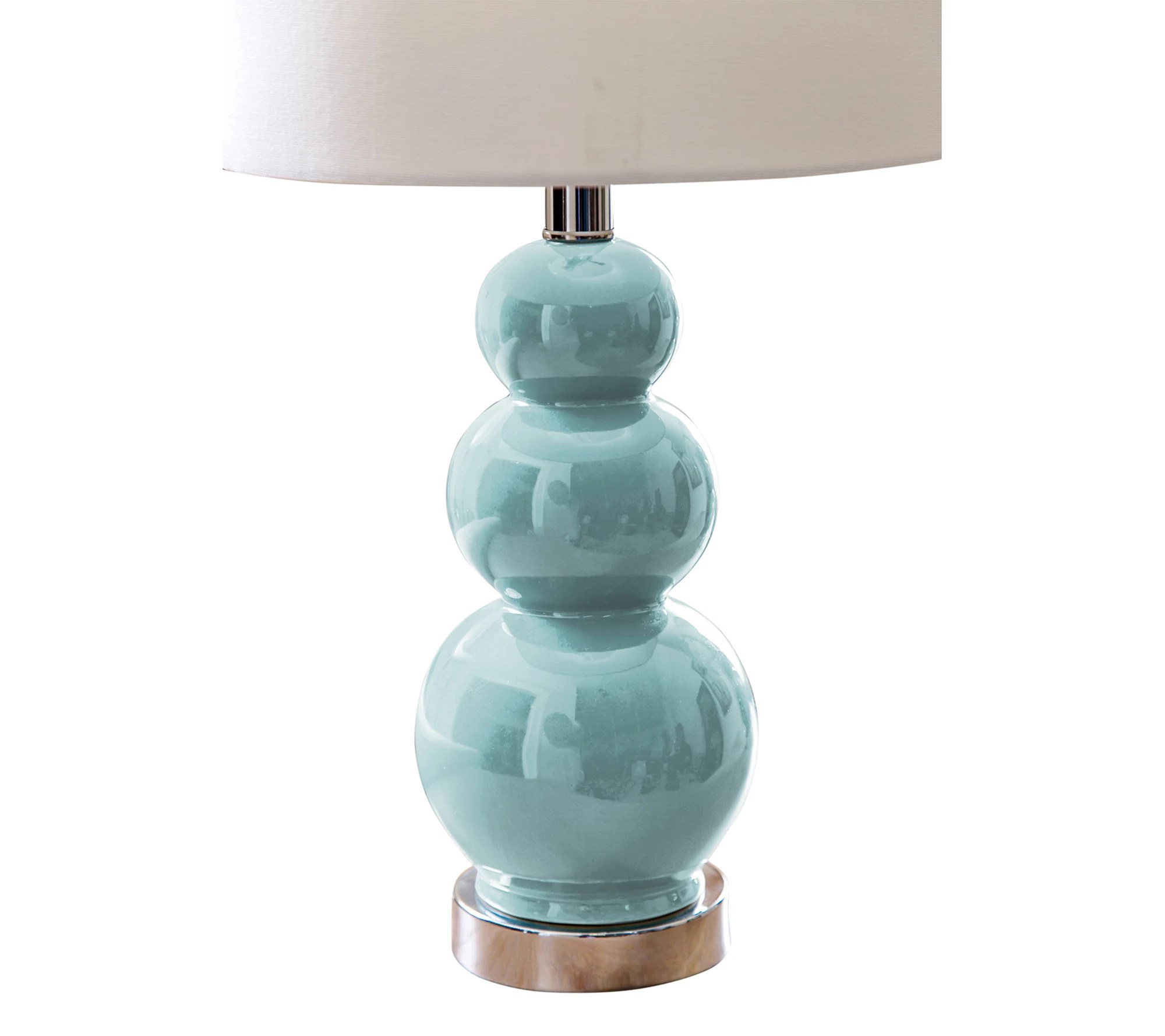 Cam Gourd French Blue Table Lamp (Set Of 2)