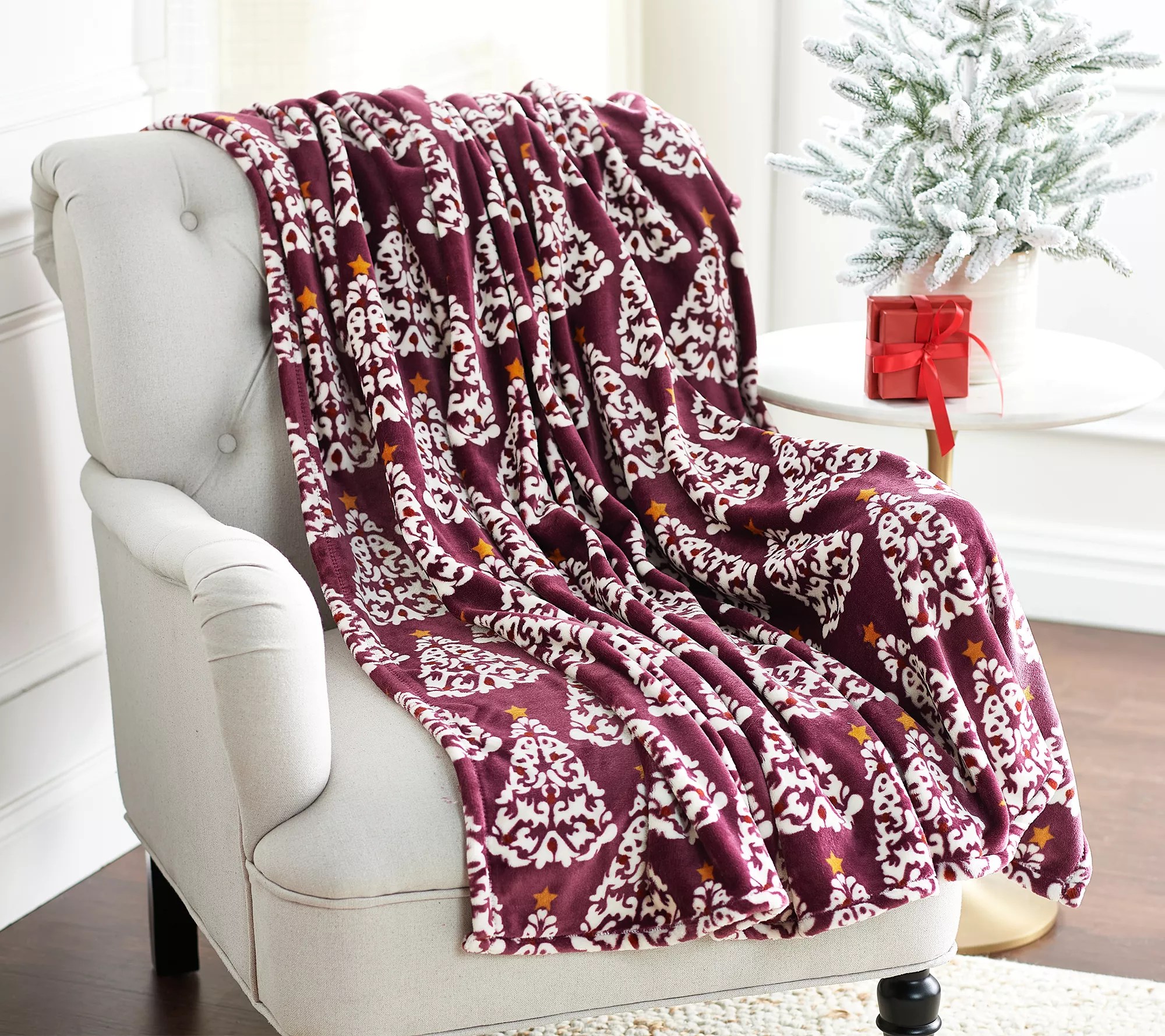 Berkshire Oversized Velvetsoft Holiday Tree Throw